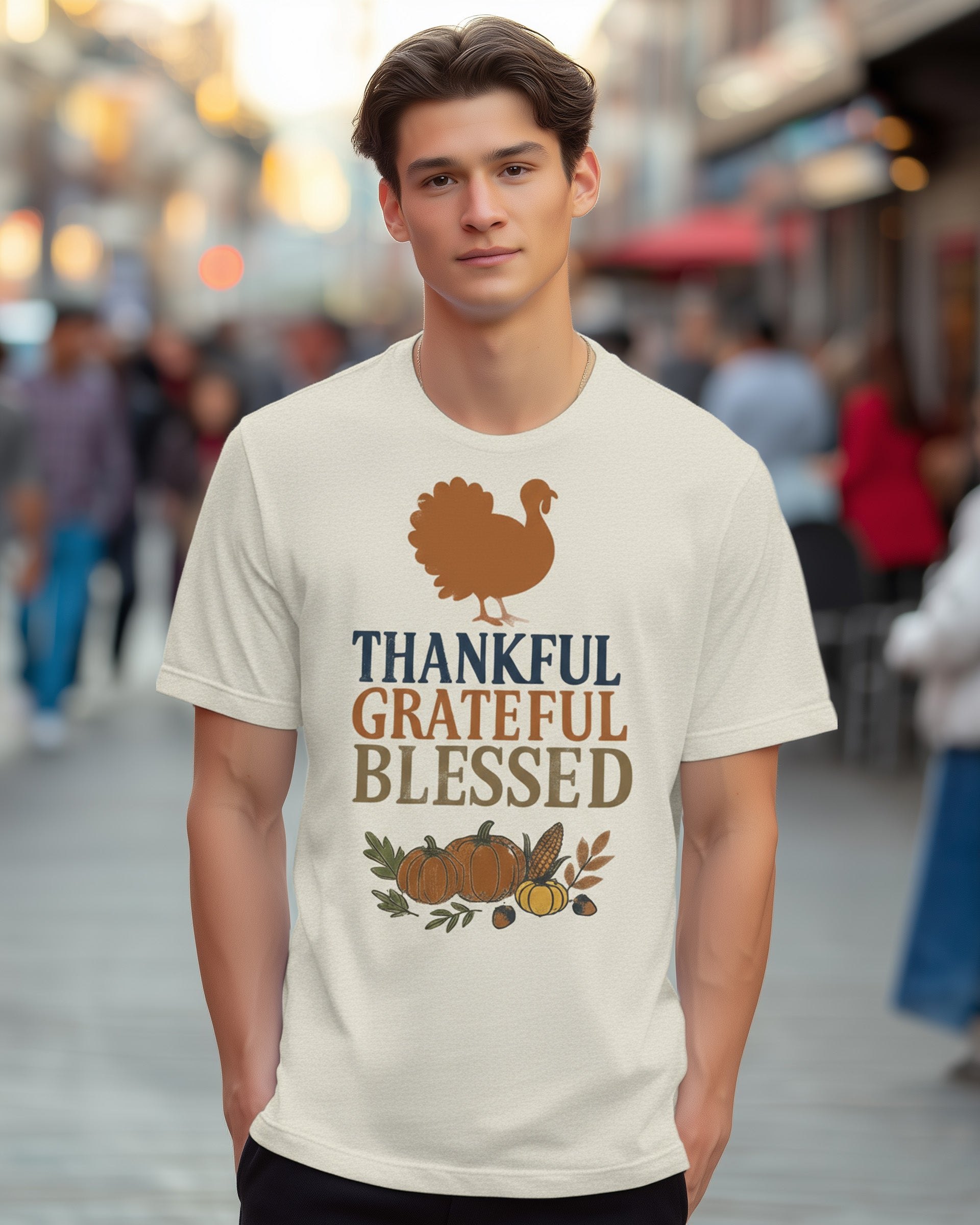 Thankful Grateful Blessed Tee (Turkey) - Men's