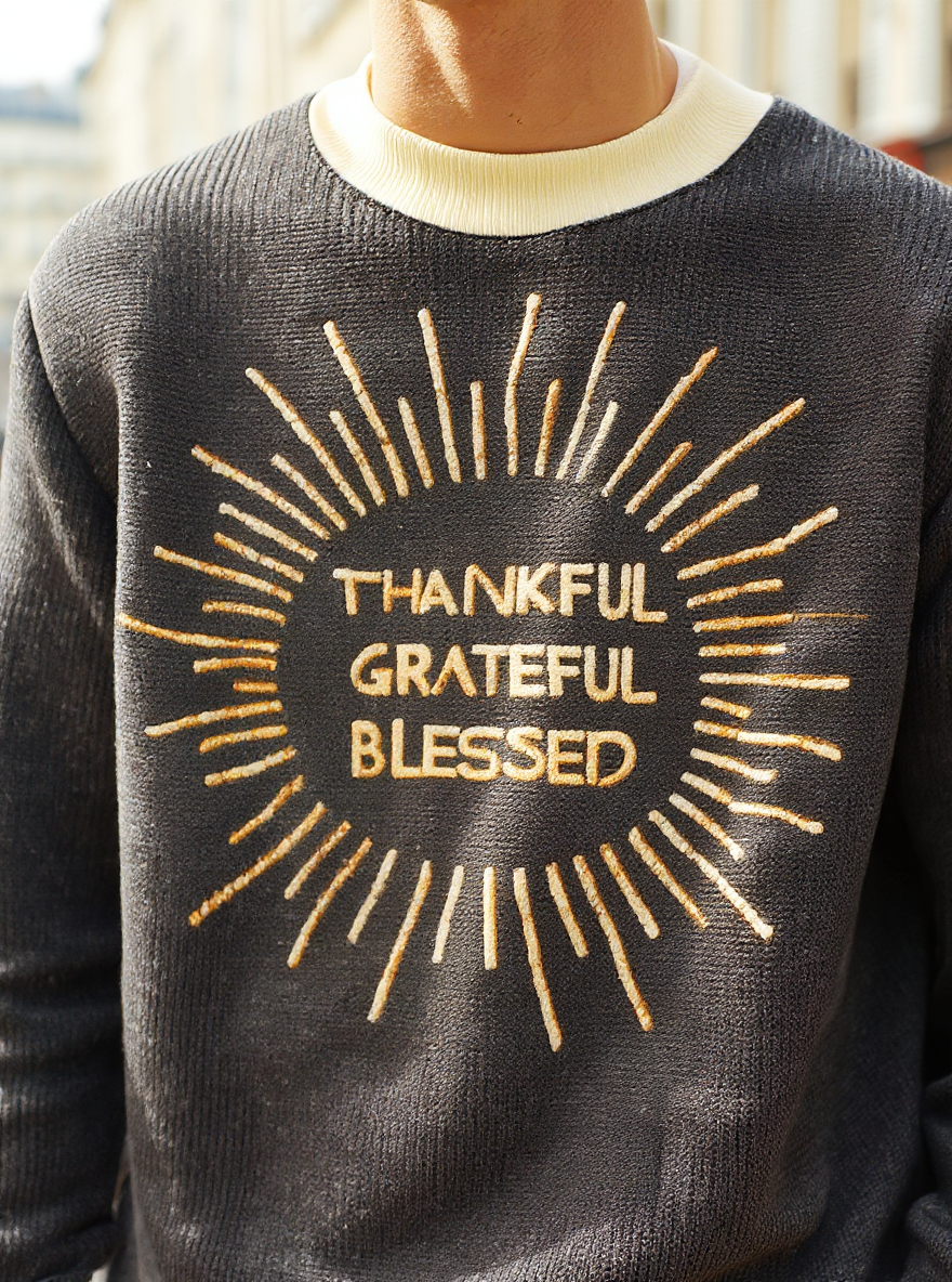 Thankful Grateful Blessed Sweater (Sun) - Men's