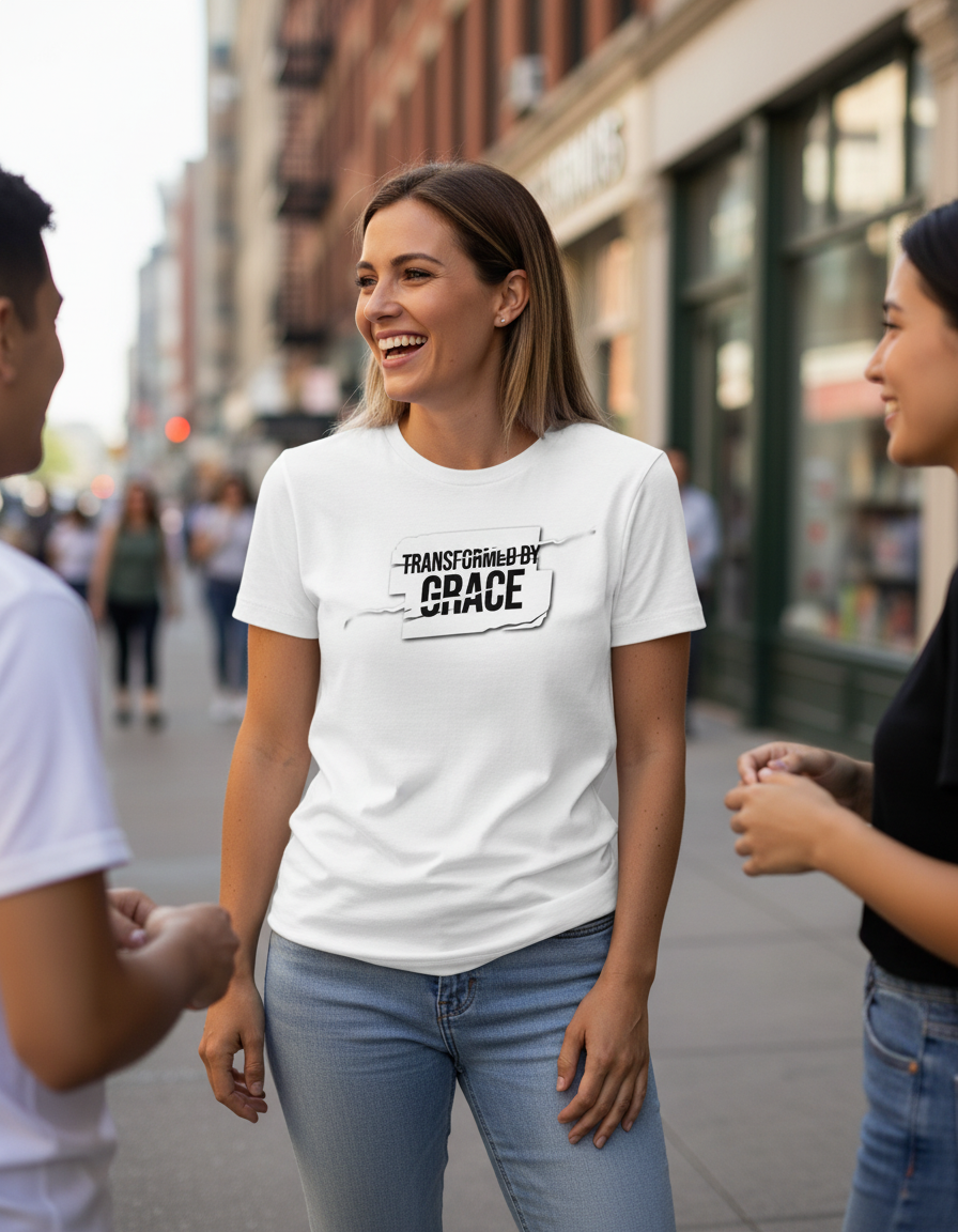 Transformed by Grace Tee – Bold Edition - Woman's