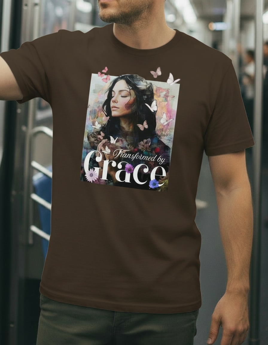 Transformed by Grace Tee – Bloom Edition