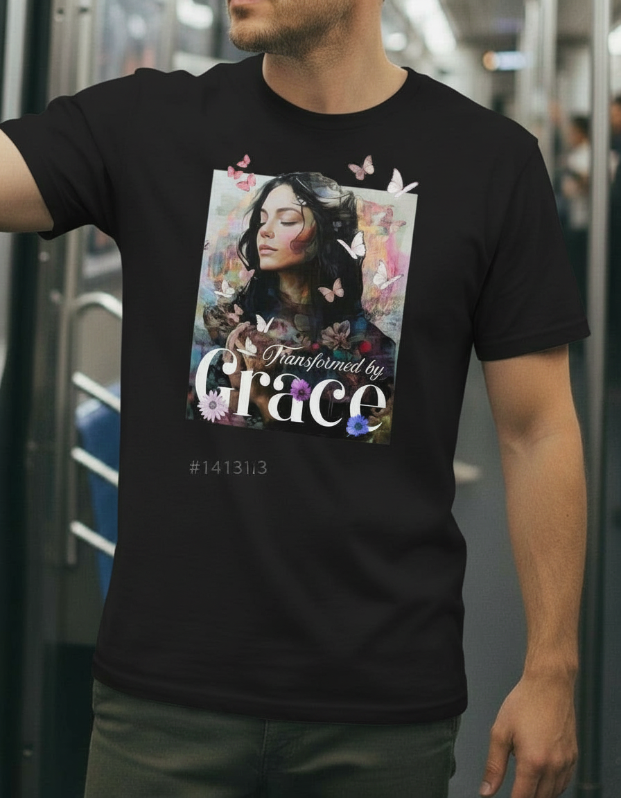 Transformed by Grace Tee – Bloom Edition