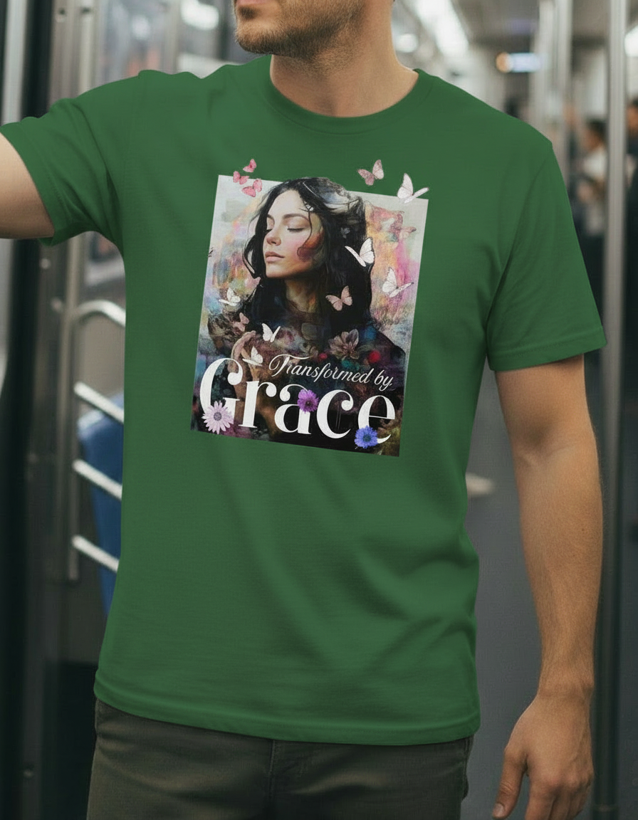 Transformed by Grace Tee – Bloom Edition