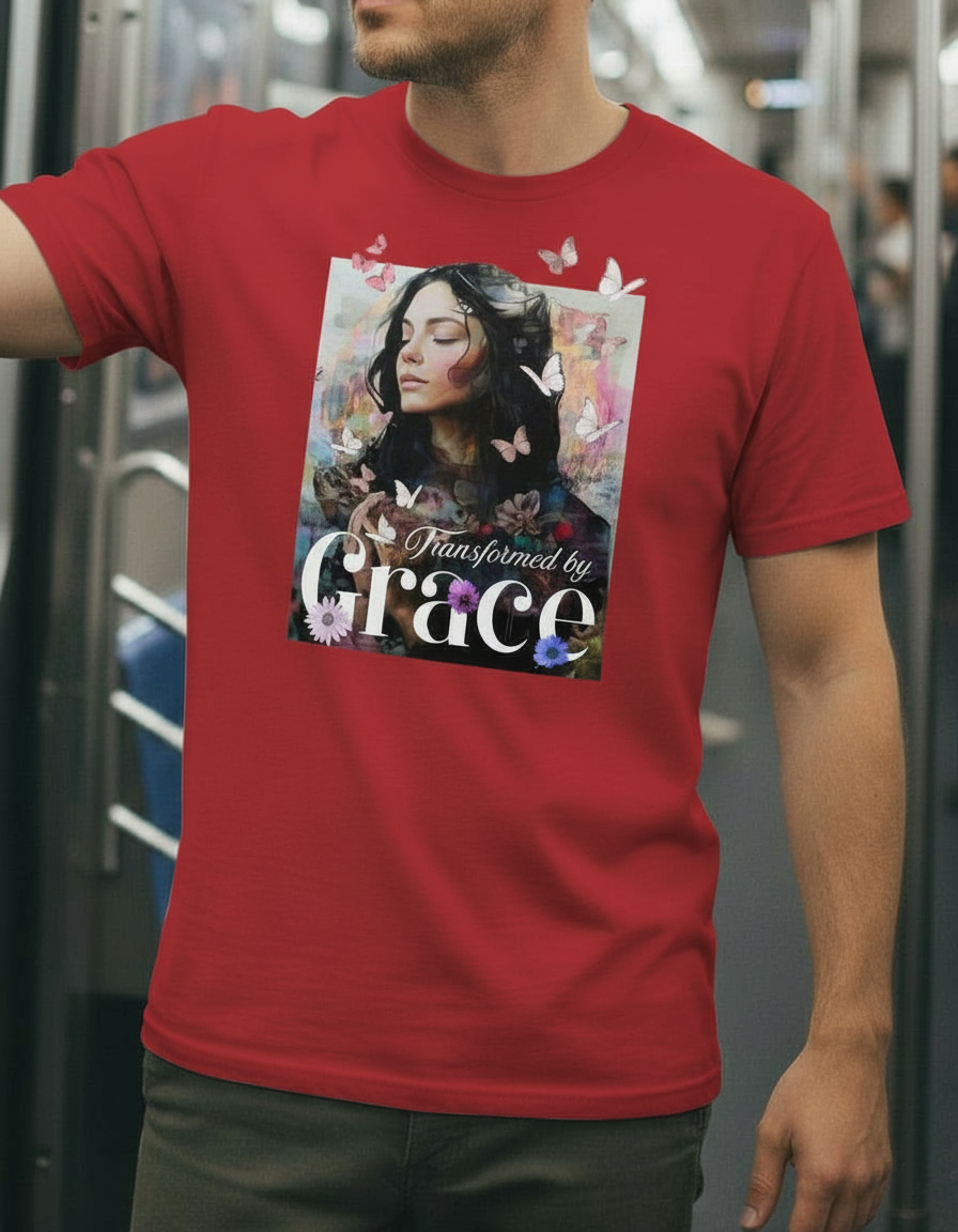 Transformed by Grace Tee – Bloom Edition