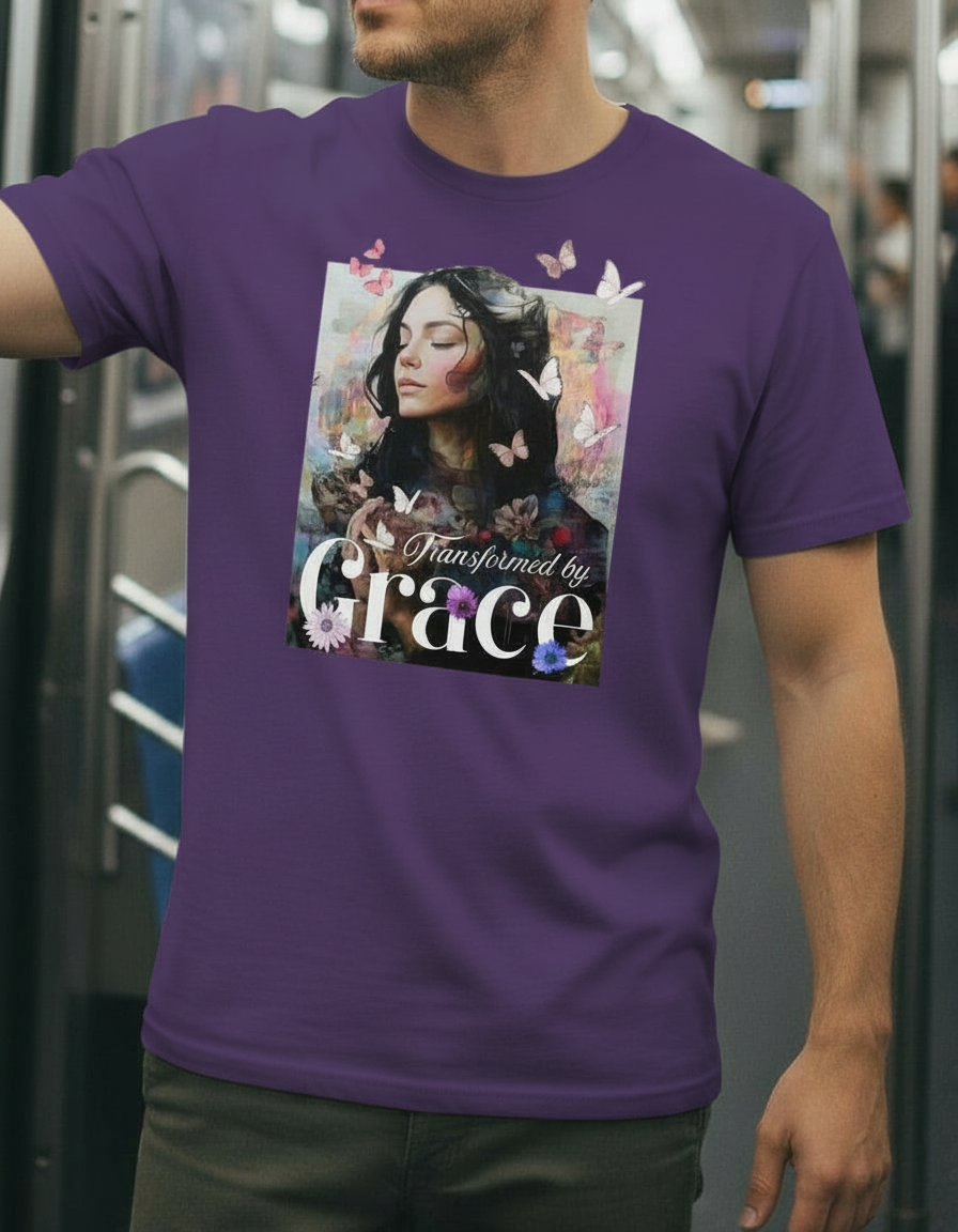 Transformed by Grace Tee – Bloom Edition