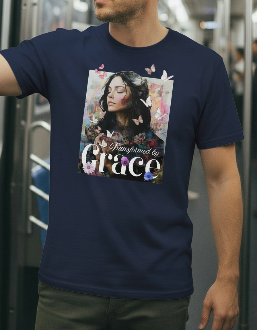 Transformed by Grace Tee – Bloom Edition