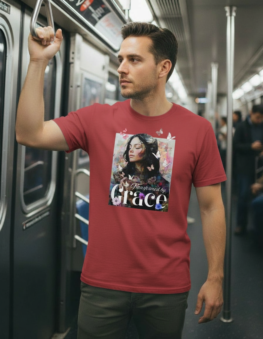 Transformed by Grace Tee – Bloom Edition