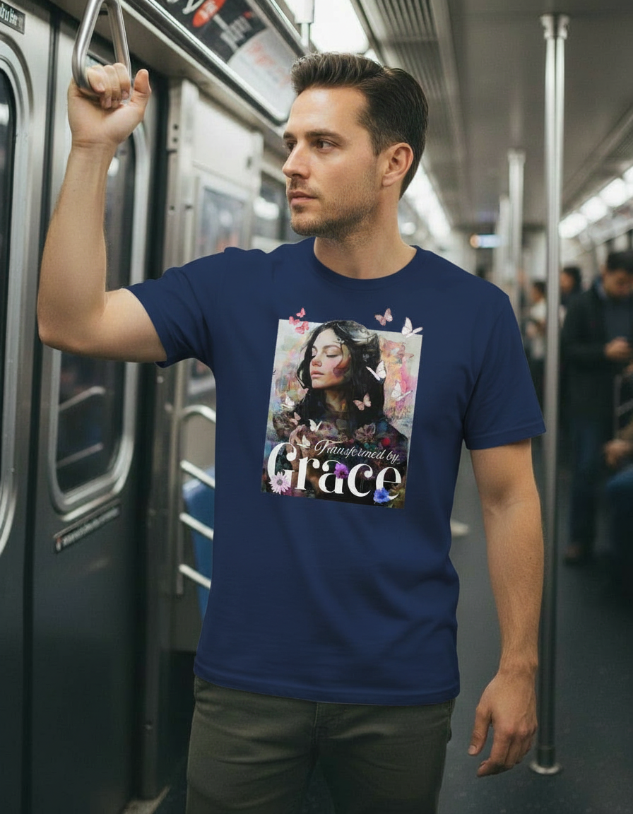 Transformed by Grace Tee – Bloom Edition