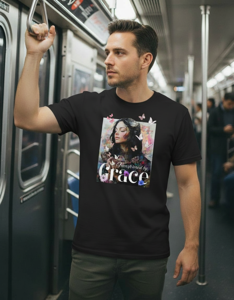 Transformed by Grace Tee – Bloom Edition