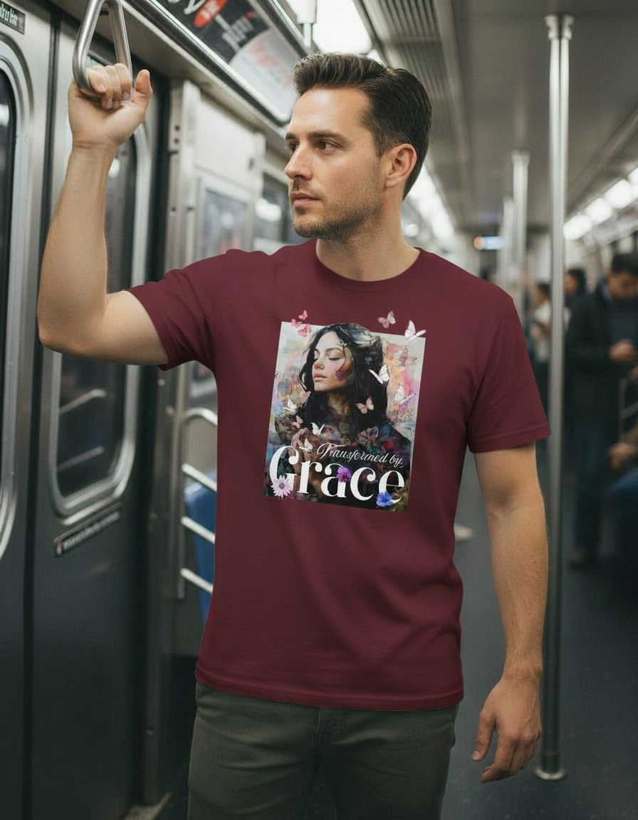 Transformed by Grace Tee – Bloom Edition