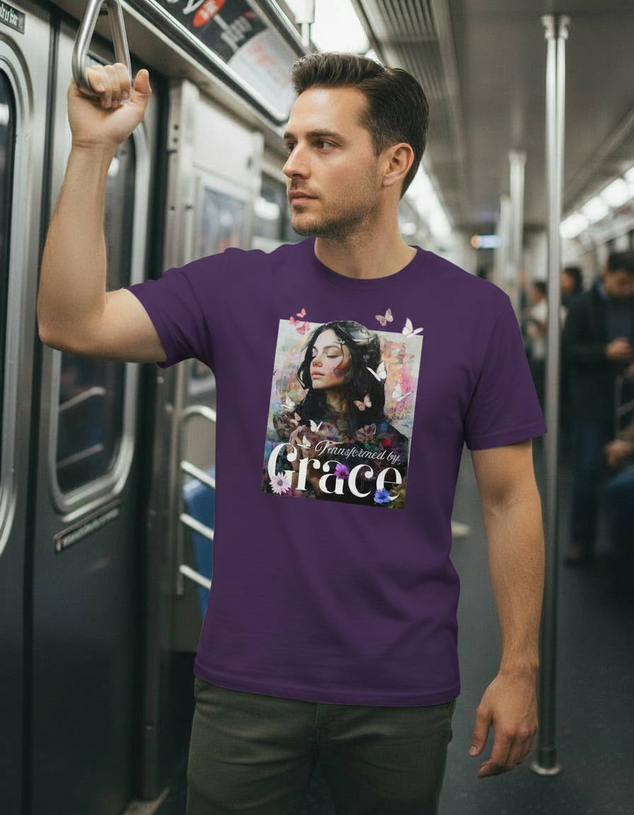 Transformed by Grace Tee – Bloom Edition