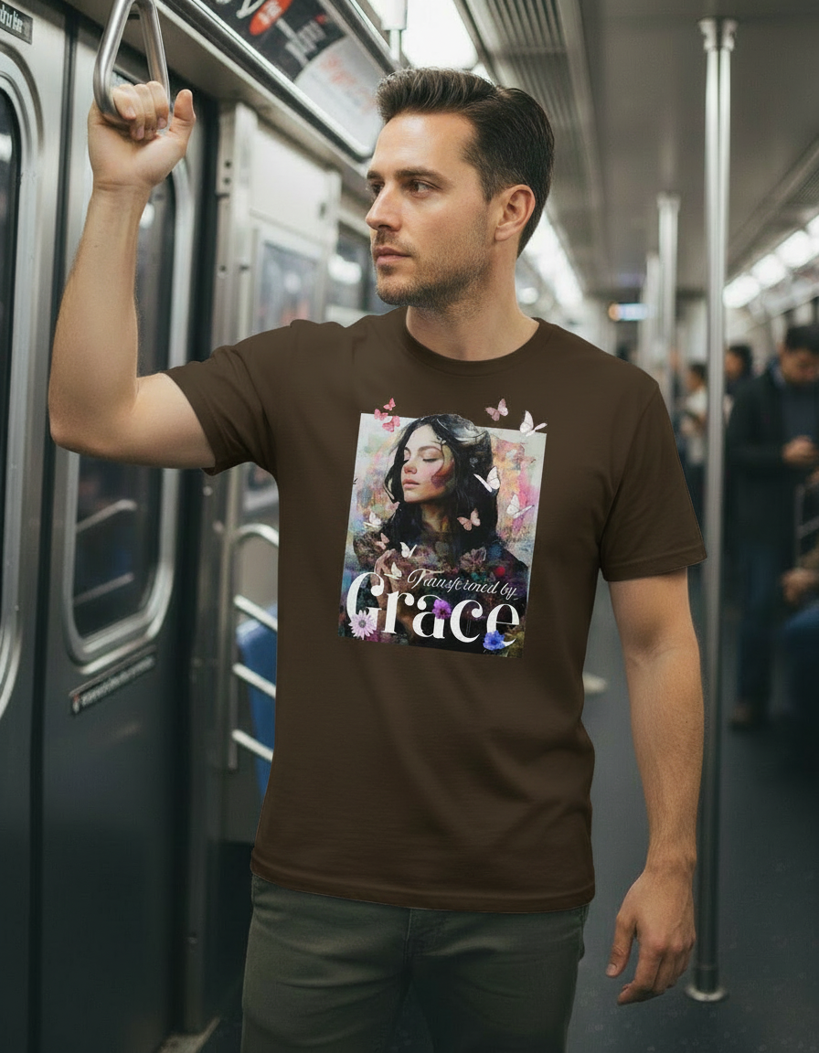 Transformed by Grace Tee – Bloom Edition