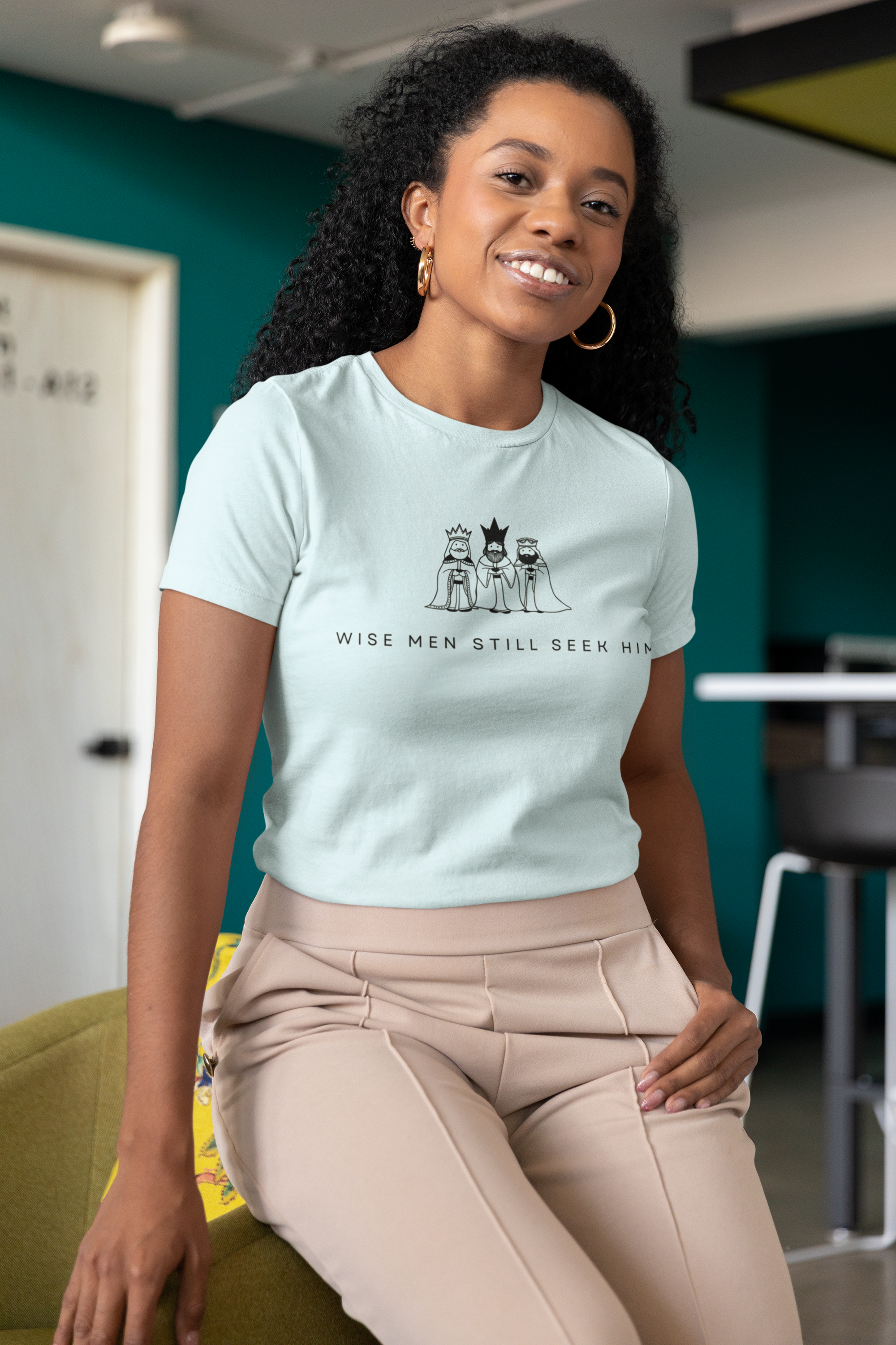 Wise Men Still Seek Him Christmas Tee - Women's