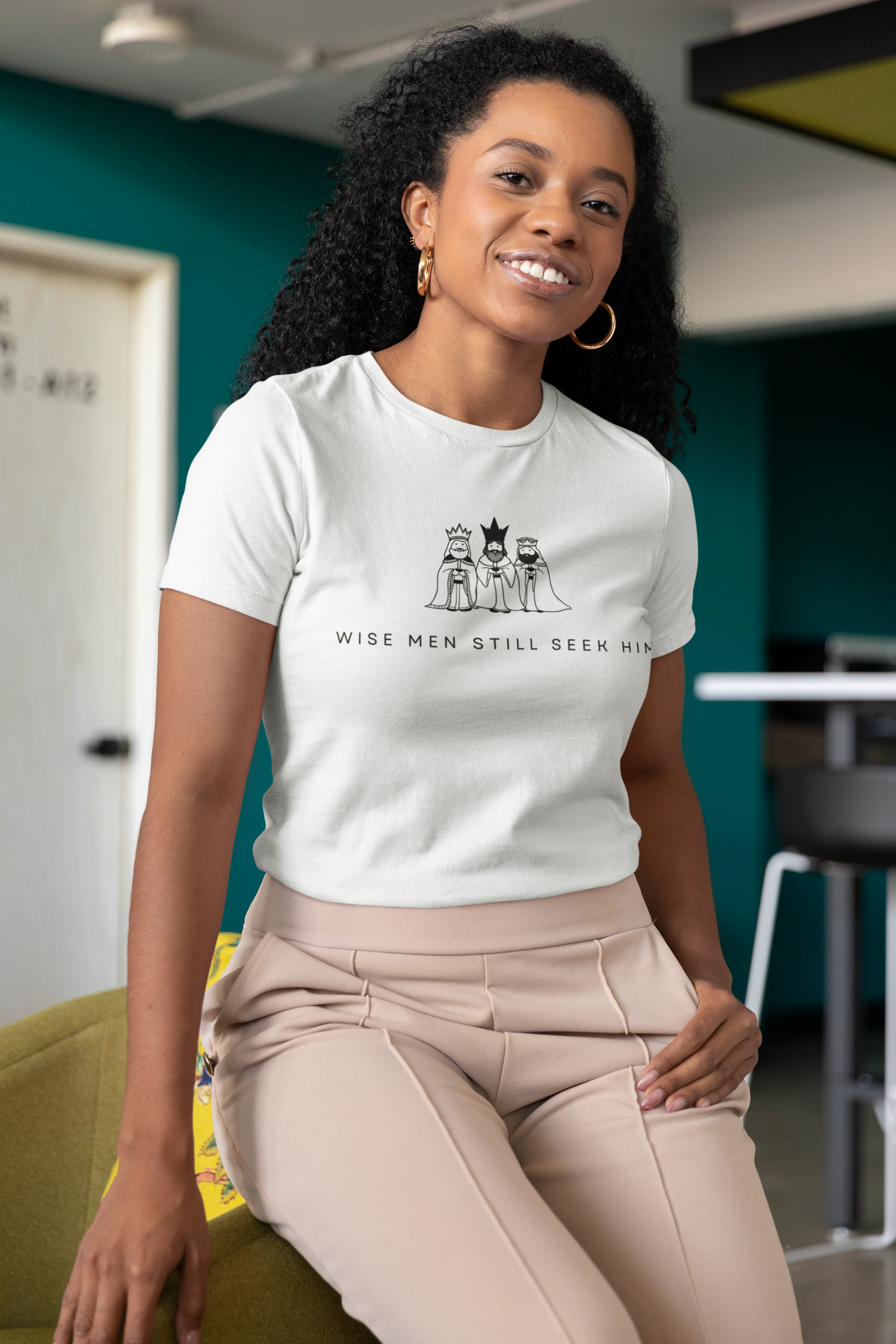 Wise Men Still Seek Him Christmas Tee - Women's