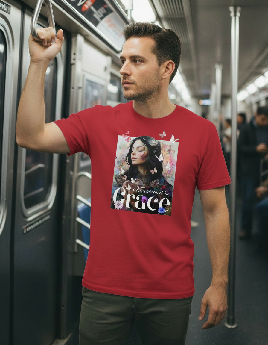Transformed by Grace Tee – Bloom Edition