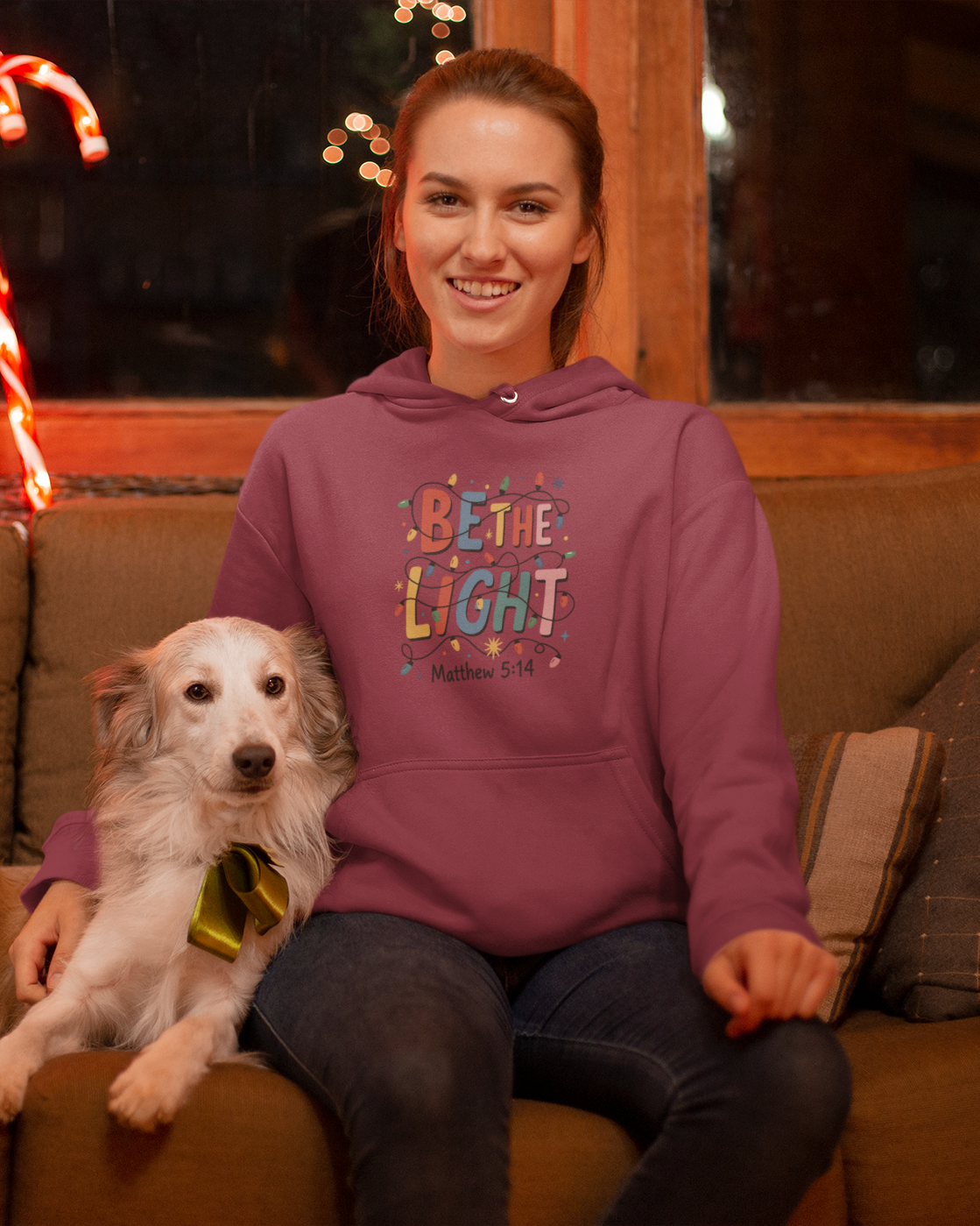 Be the Light Christmas Hoodie - Women's