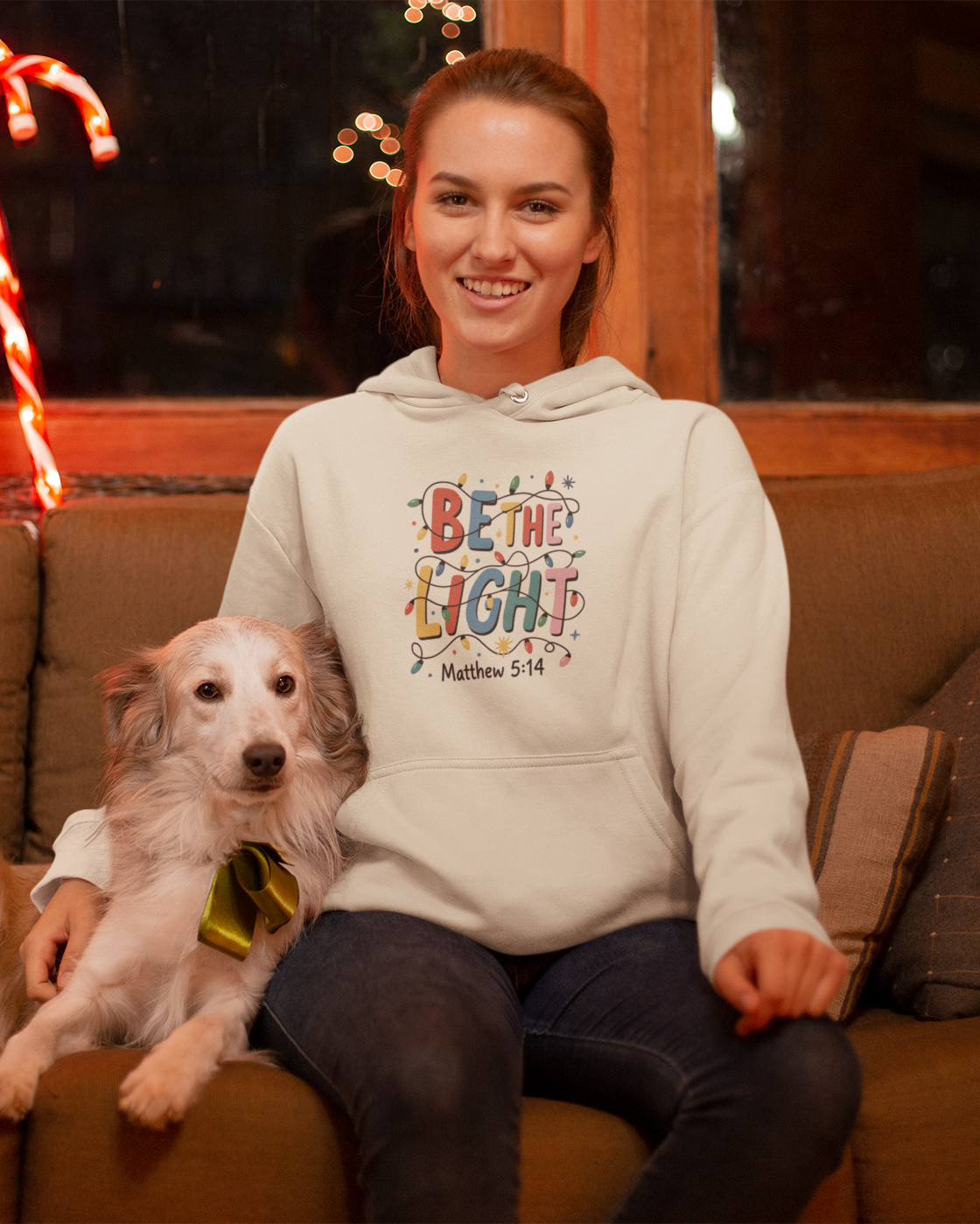 Be the Light Christmas Hoodie - Women's