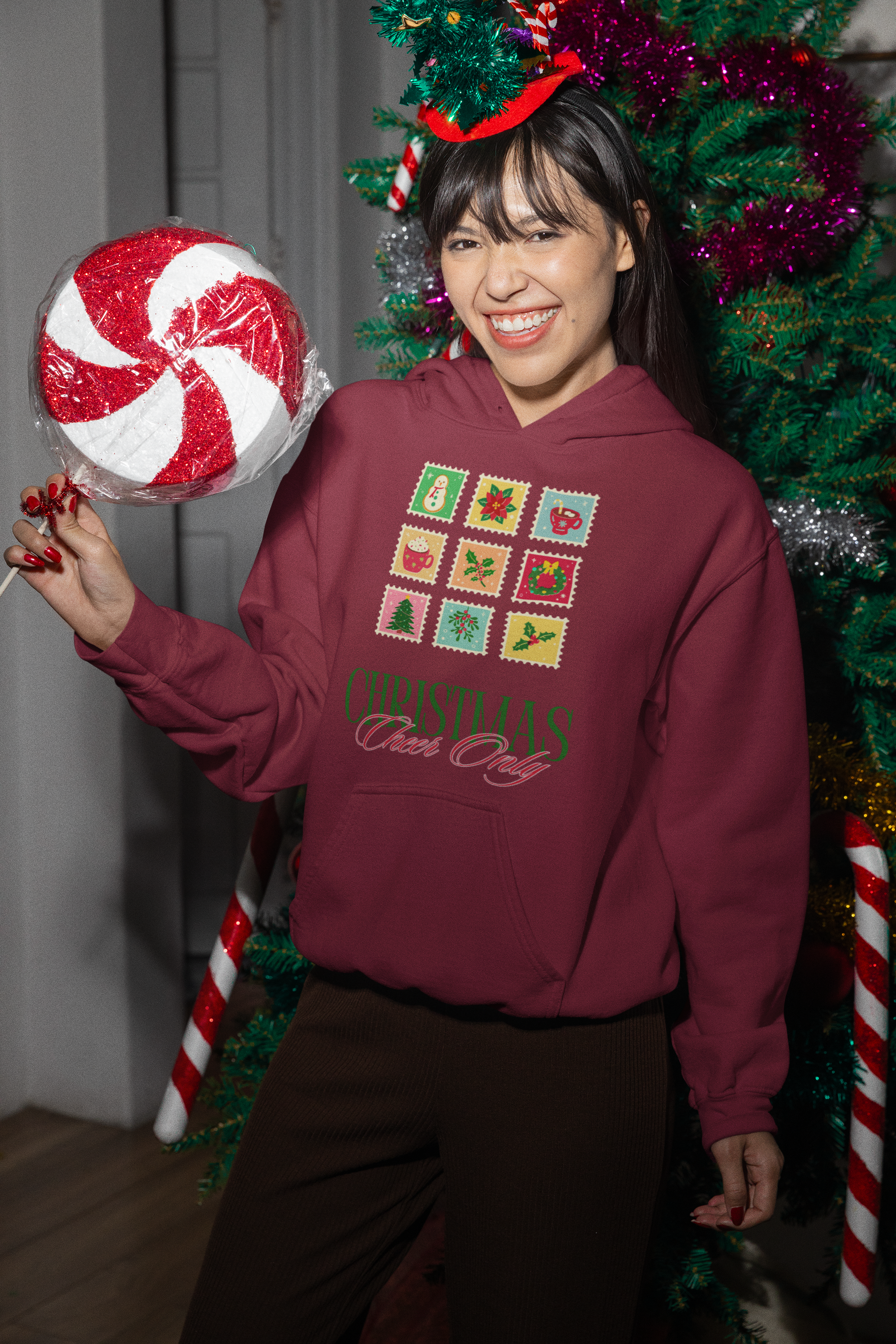 Christmas Cheer Only Hoodie - Women's