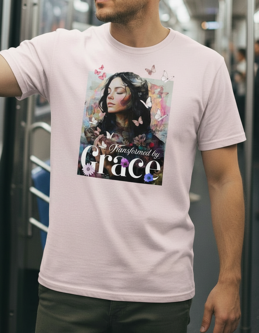 Transformed by Grace Tee – Bloom Edition