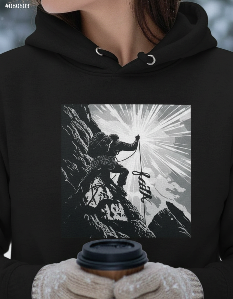 The Climb of Faith Hoodie - Woman's