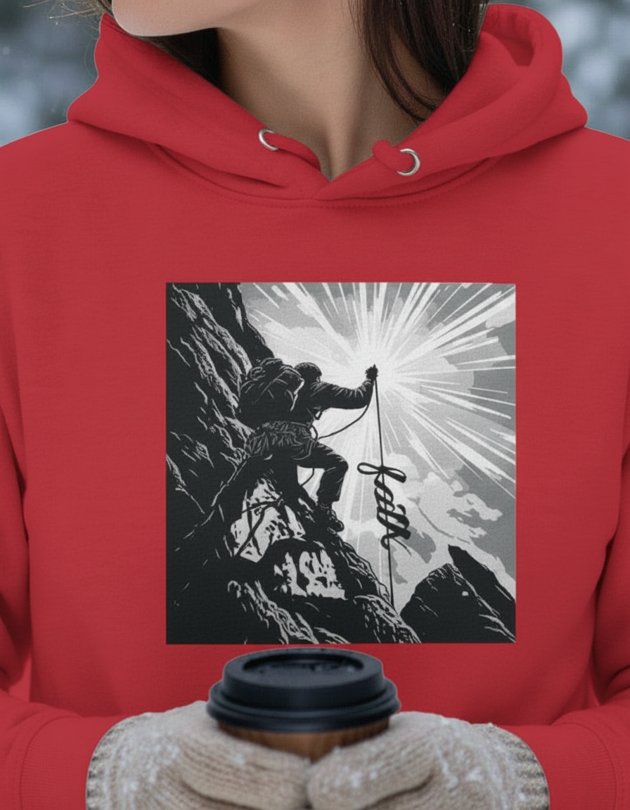 The Climb of Faith Hoodie - Woman's