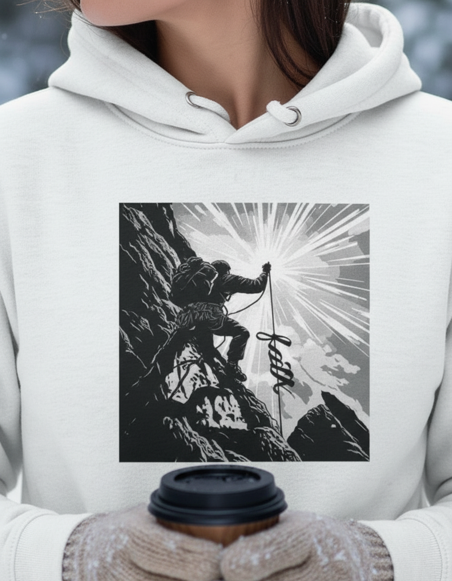 The Climb of Faith Hoodie - Woman's