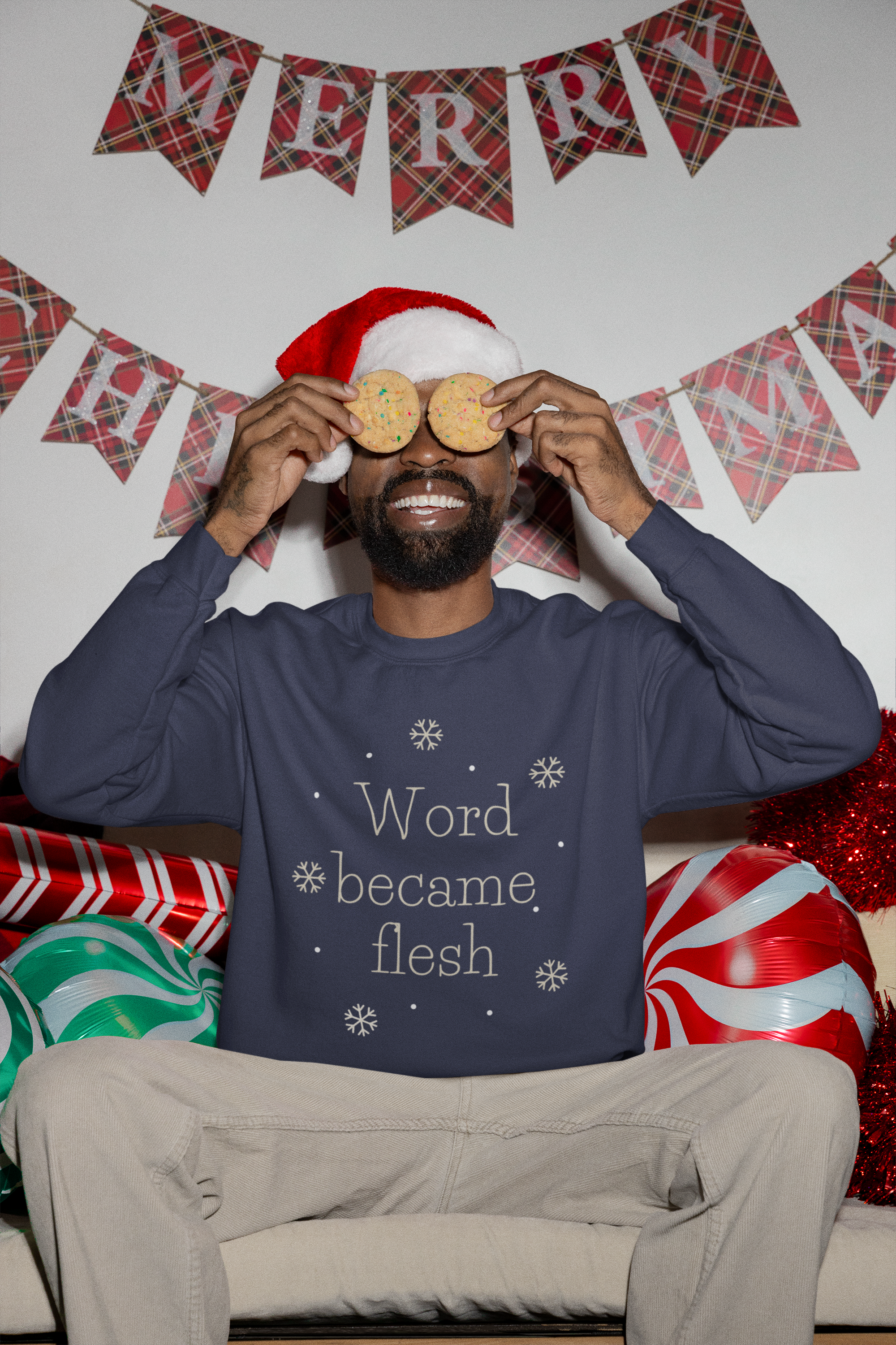 Word Became Flesh Christmas Hoodie - Men's