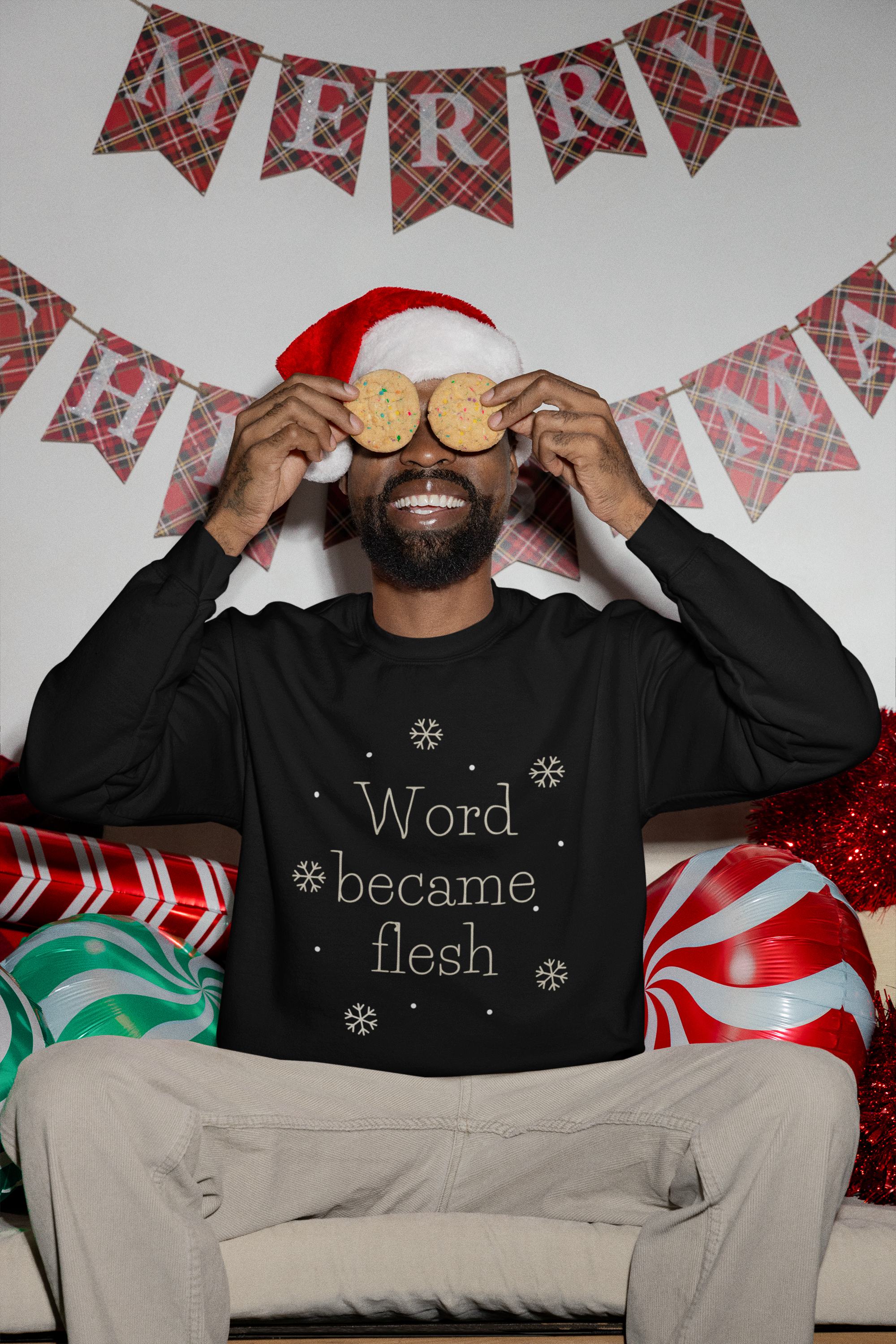 Word Became Flesh Christmas Hoodie - Men's