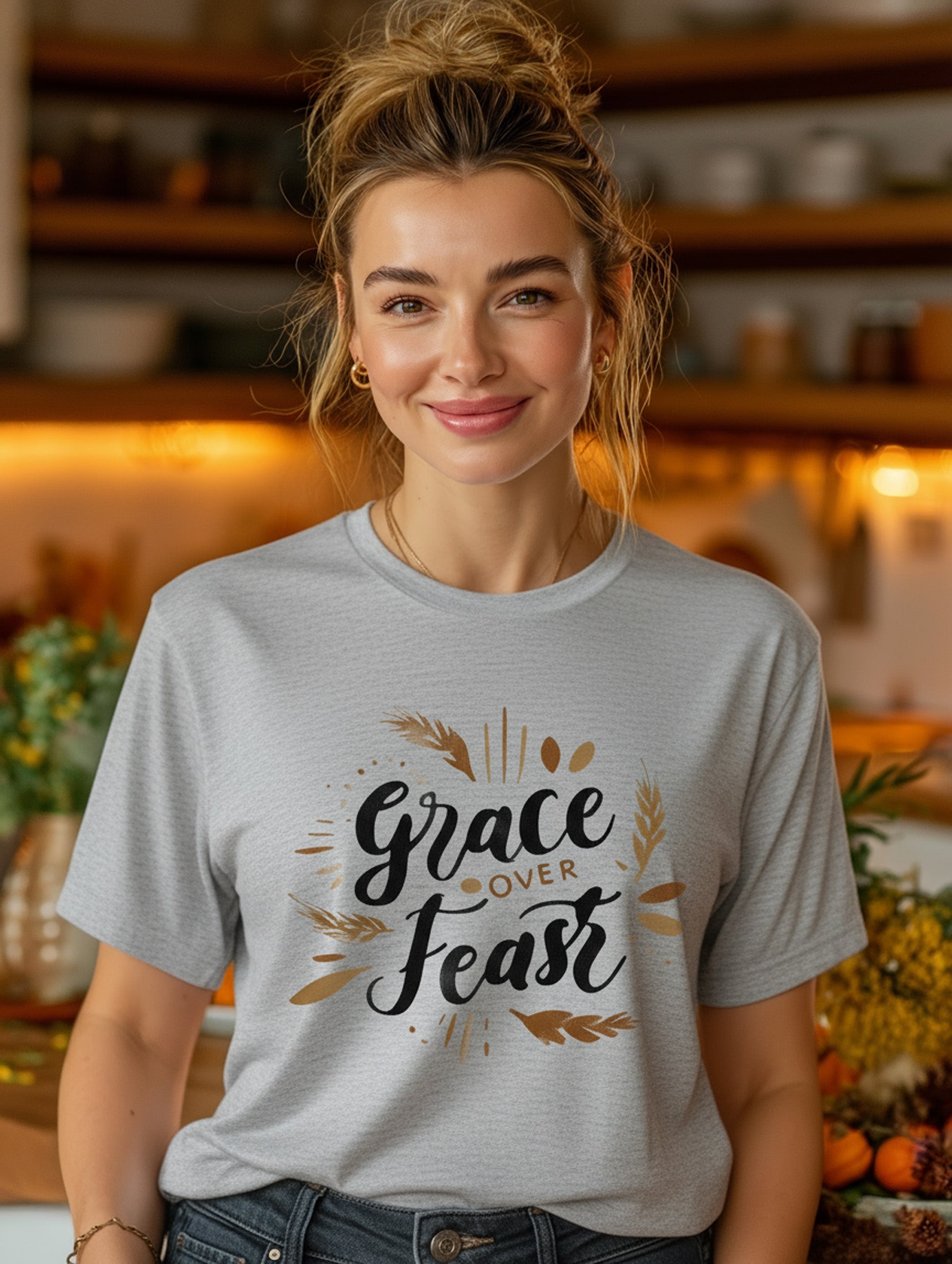Grace Over Feast Tee - Women's