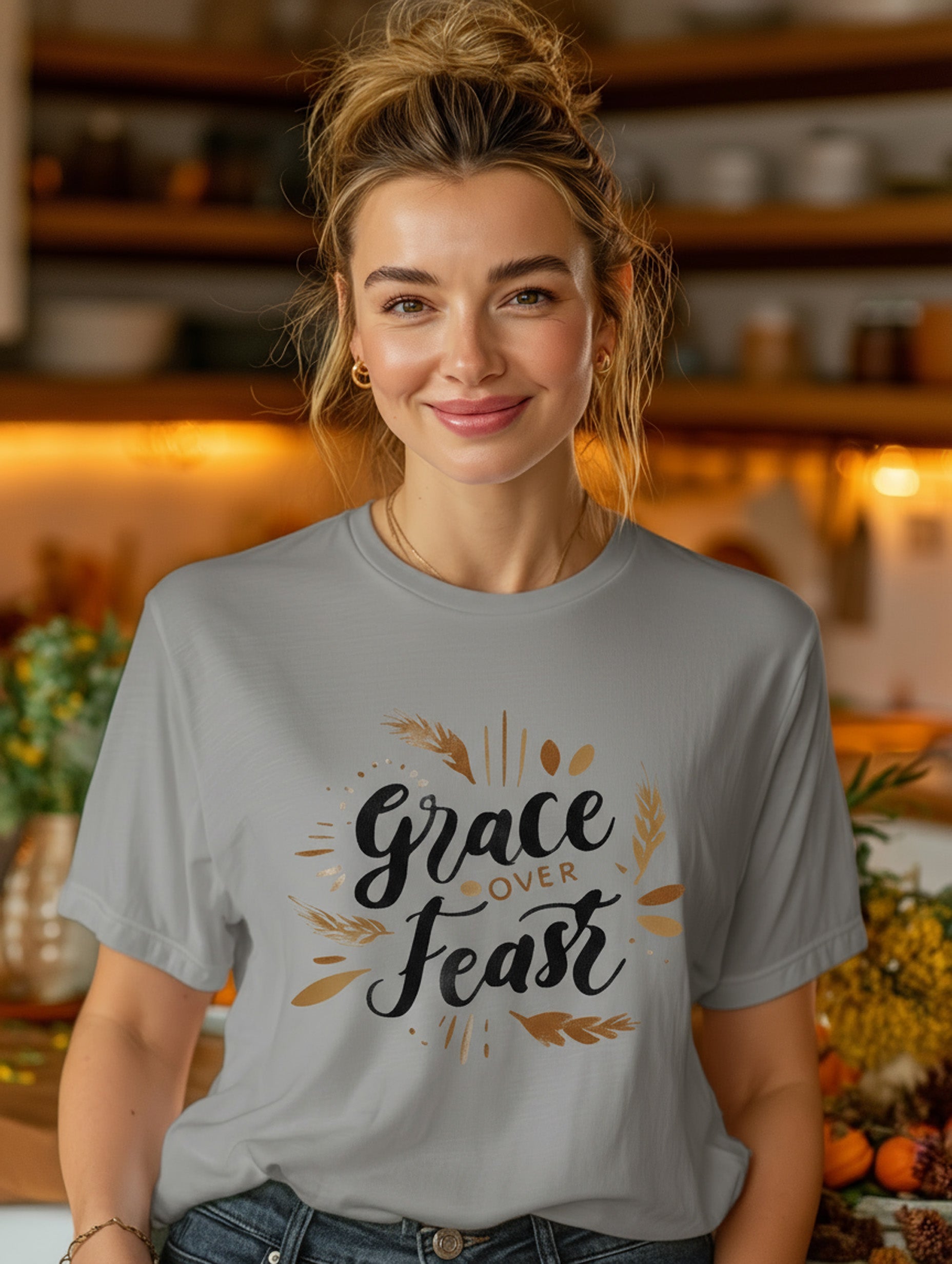 Grace Over Feast Tee - Women's