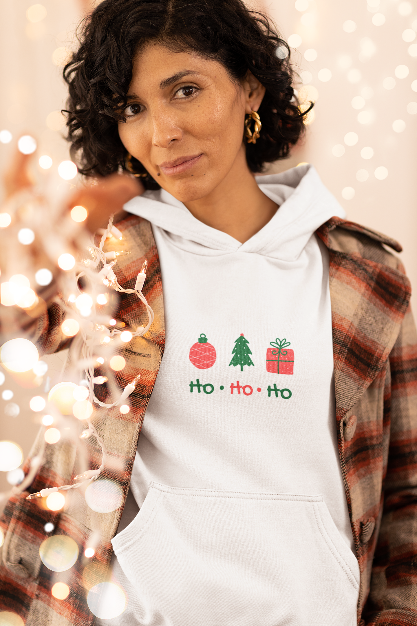 Ho Ho Ho Christmas Hoodie - Women's
