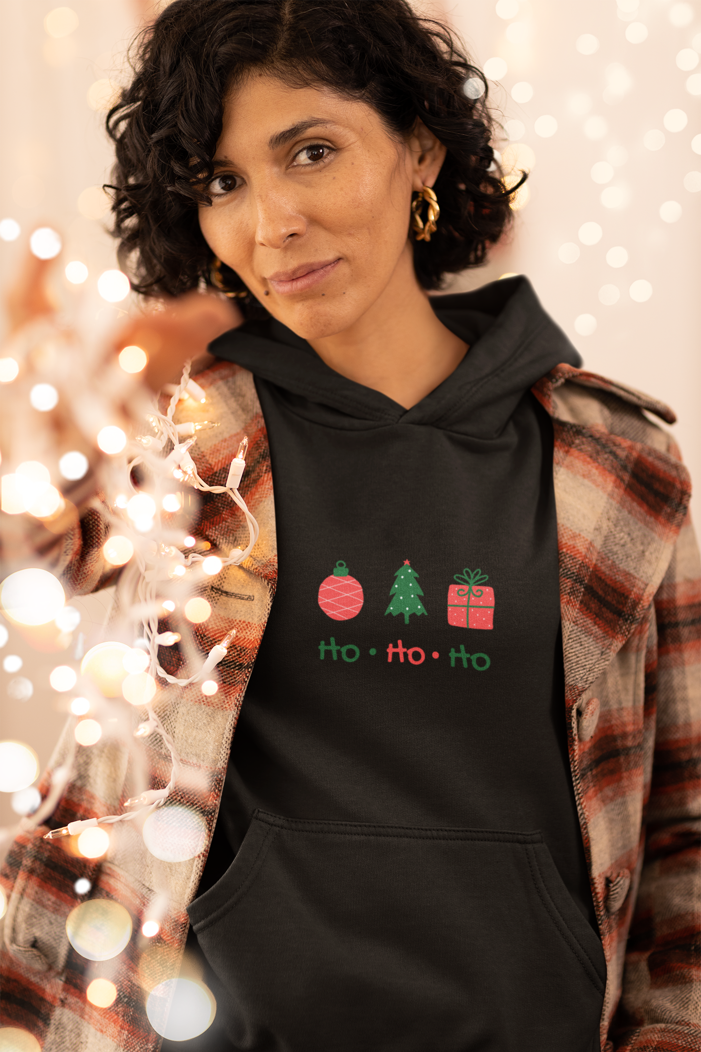 Ho Ho Ho Christmas Hoodie - Women's