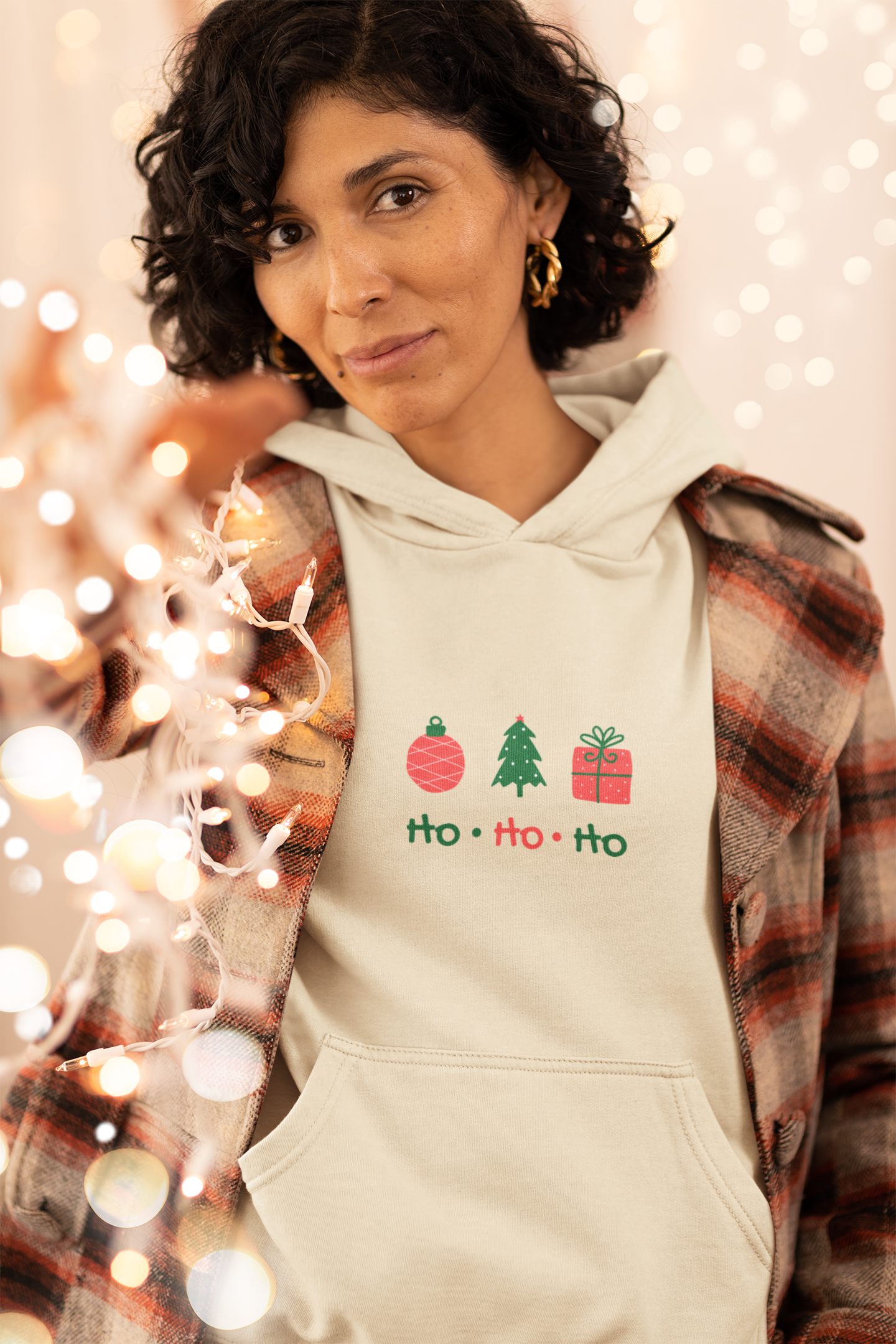 Ho Ho Ho Christmas Hoodie - Women's