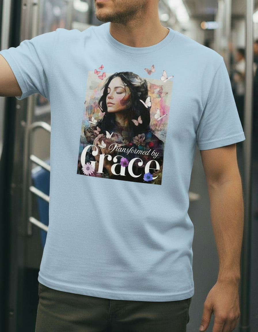 Transformed by Grace Tee – Bloom Edition