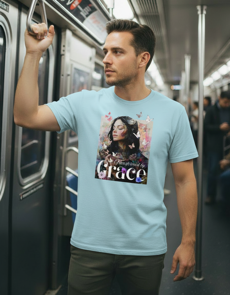 Transformed by Grace Tee – Bloom Edition