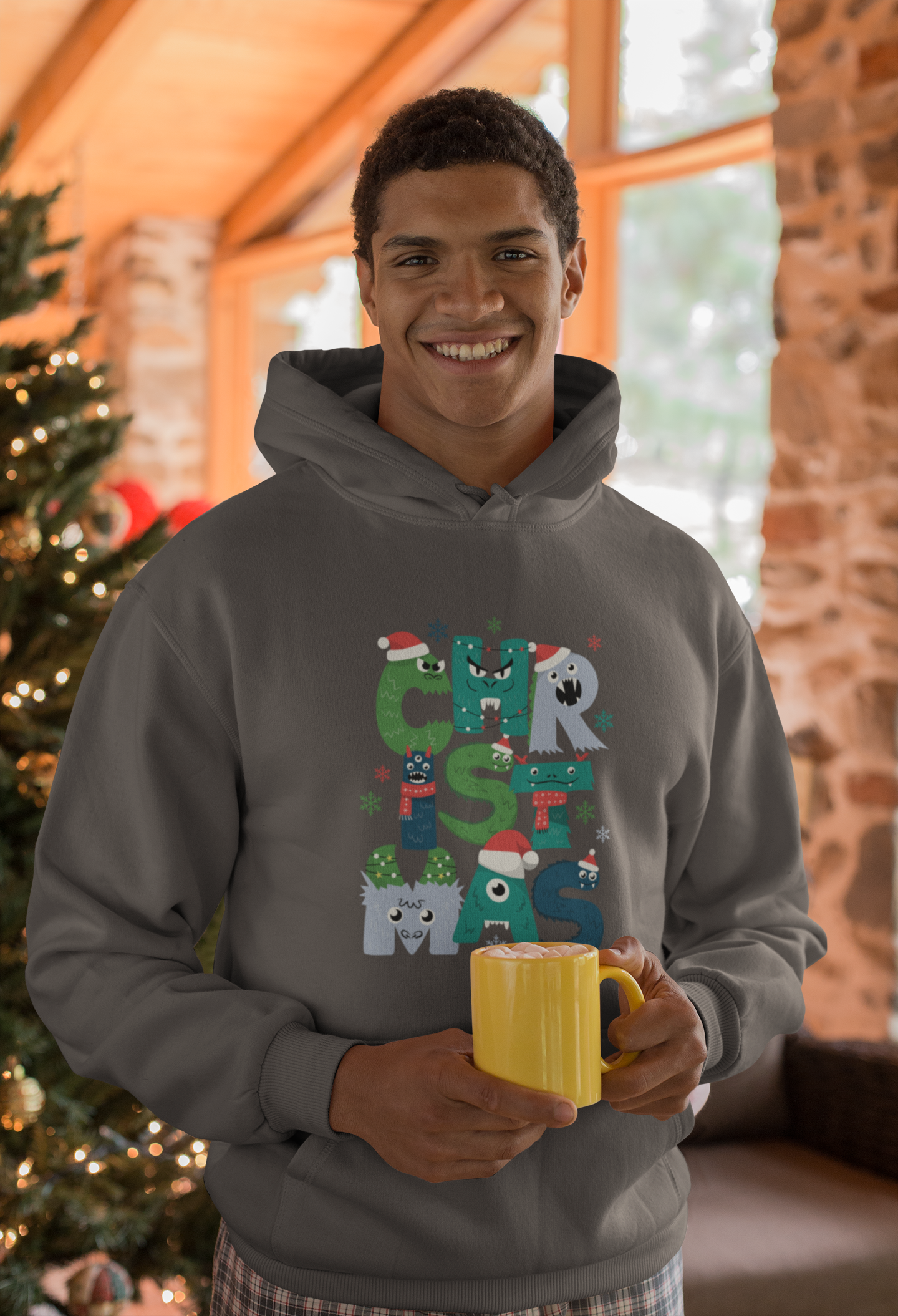 Christmas Monsters Hoodie- Men's