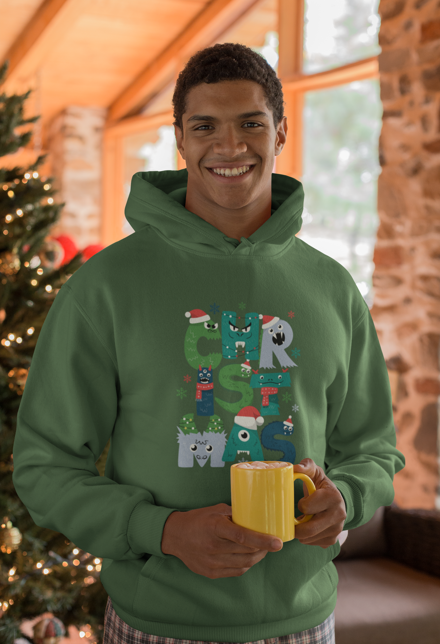 Christmas Monsters Hoodie- Men's