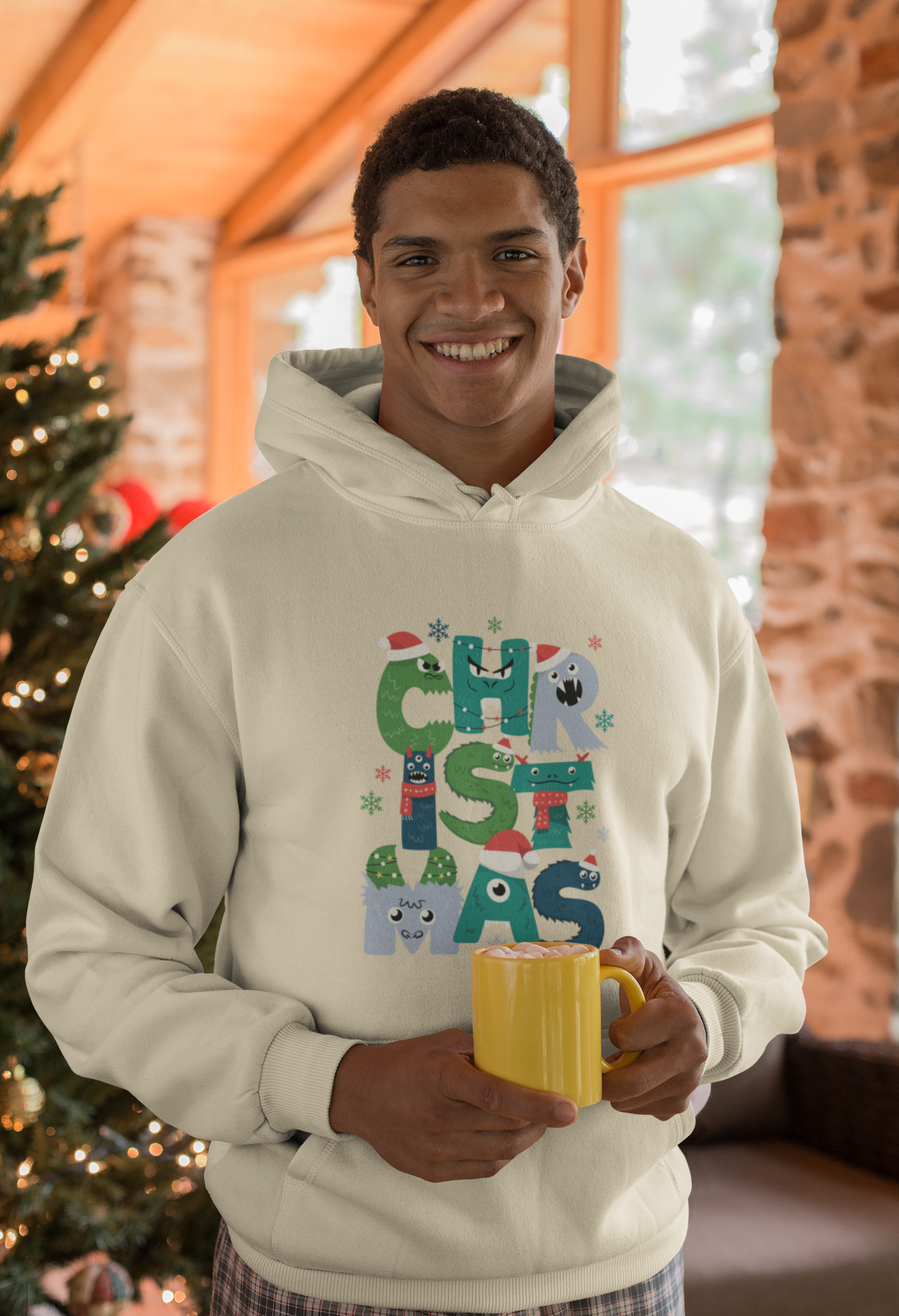 Christmas Monsters Hoodie- Men's