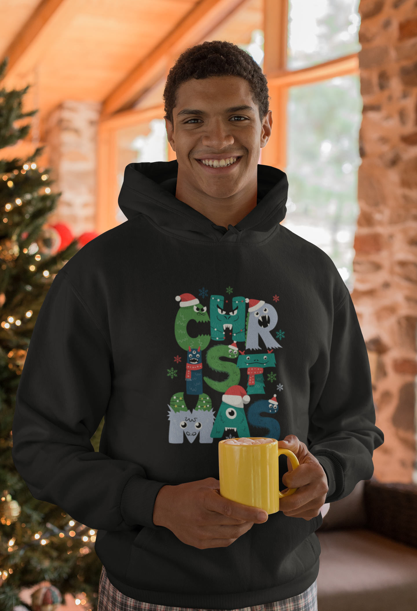 Christmas Monsters Hoodie- Men's
