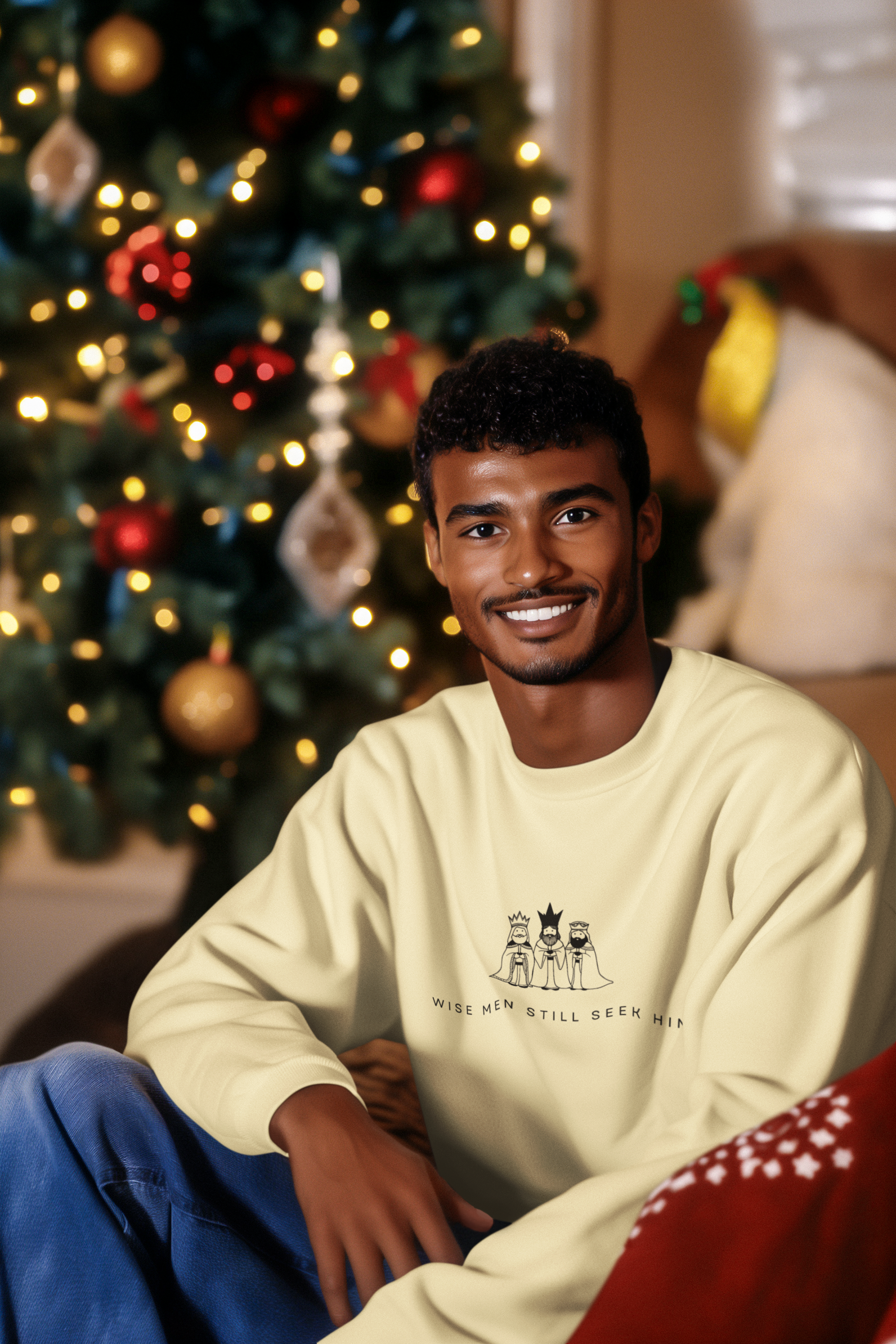 Wise Men Seek Him Christmas Hoodie - Men's