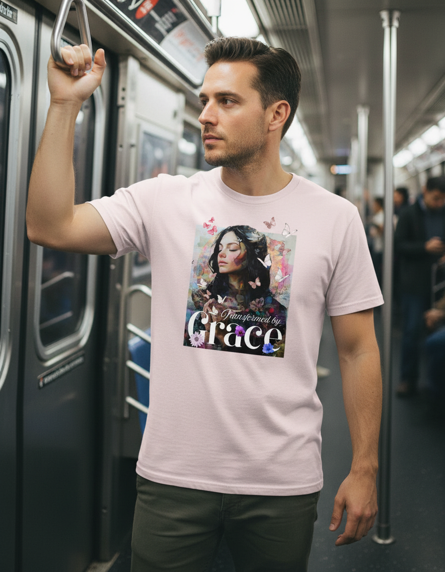 Transformed by Grace Tee – Bloom Edition