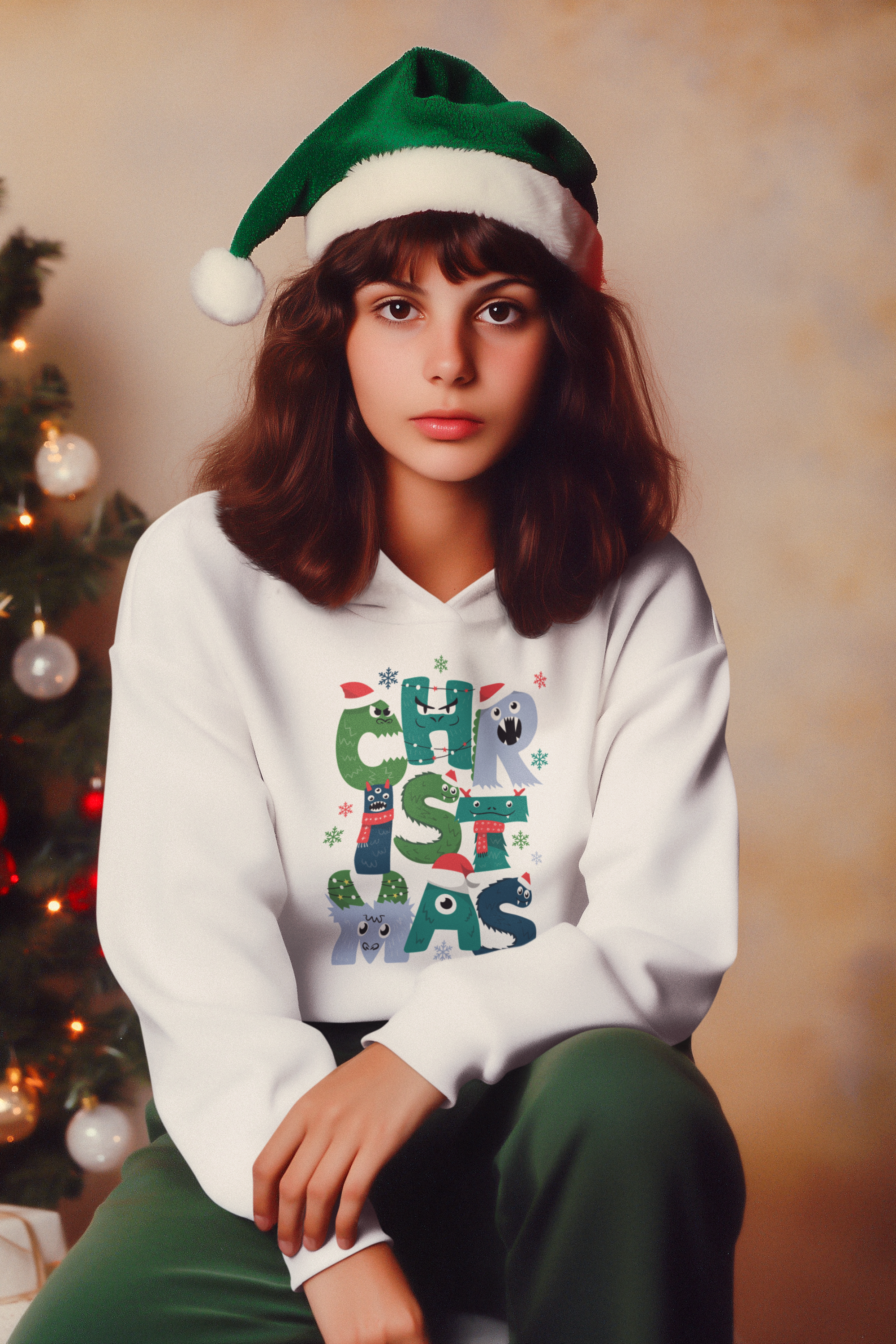 Christmas Monsters Hoodie - Women's