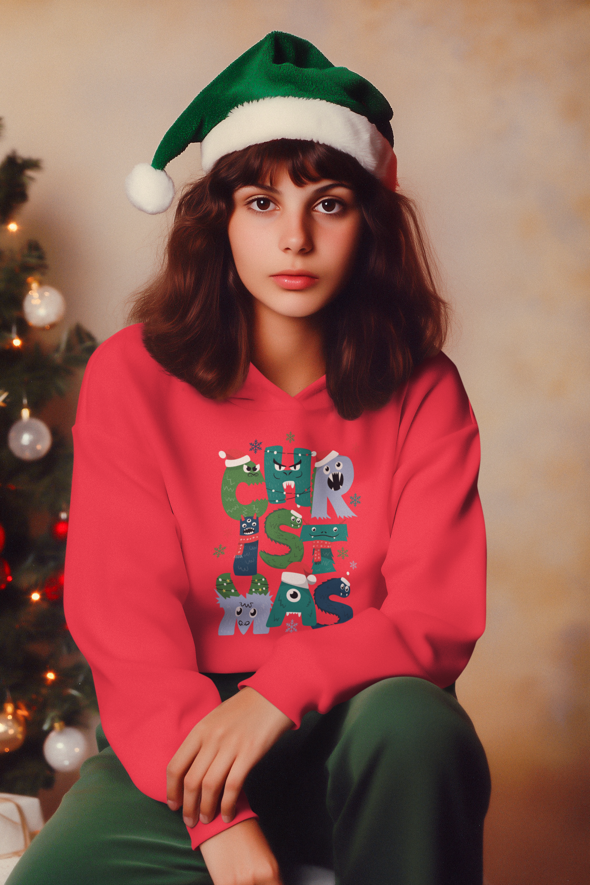 Christmas Monsters Hoodie - Women's
