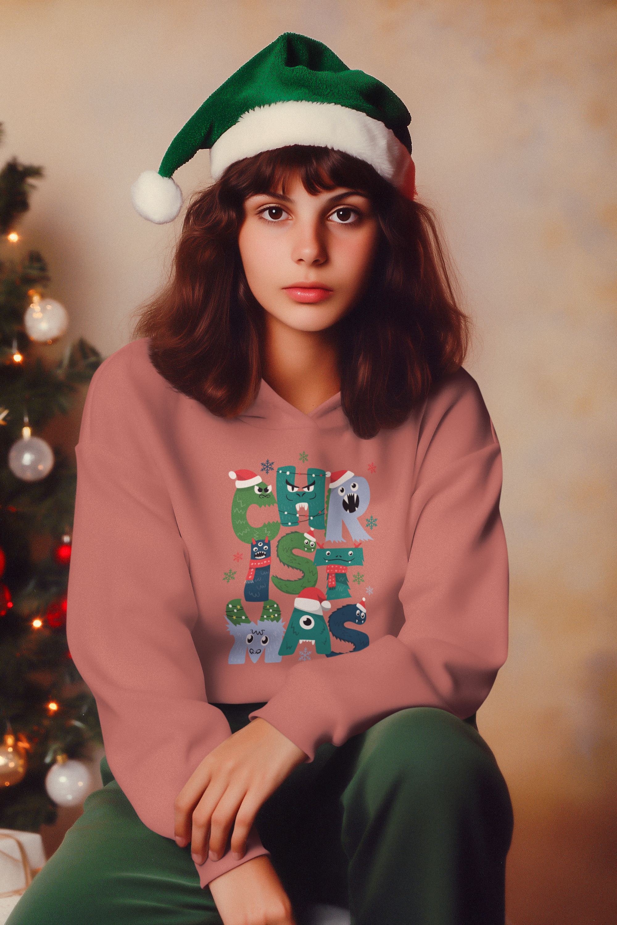 Christmas Monsters Hoodie - Women's