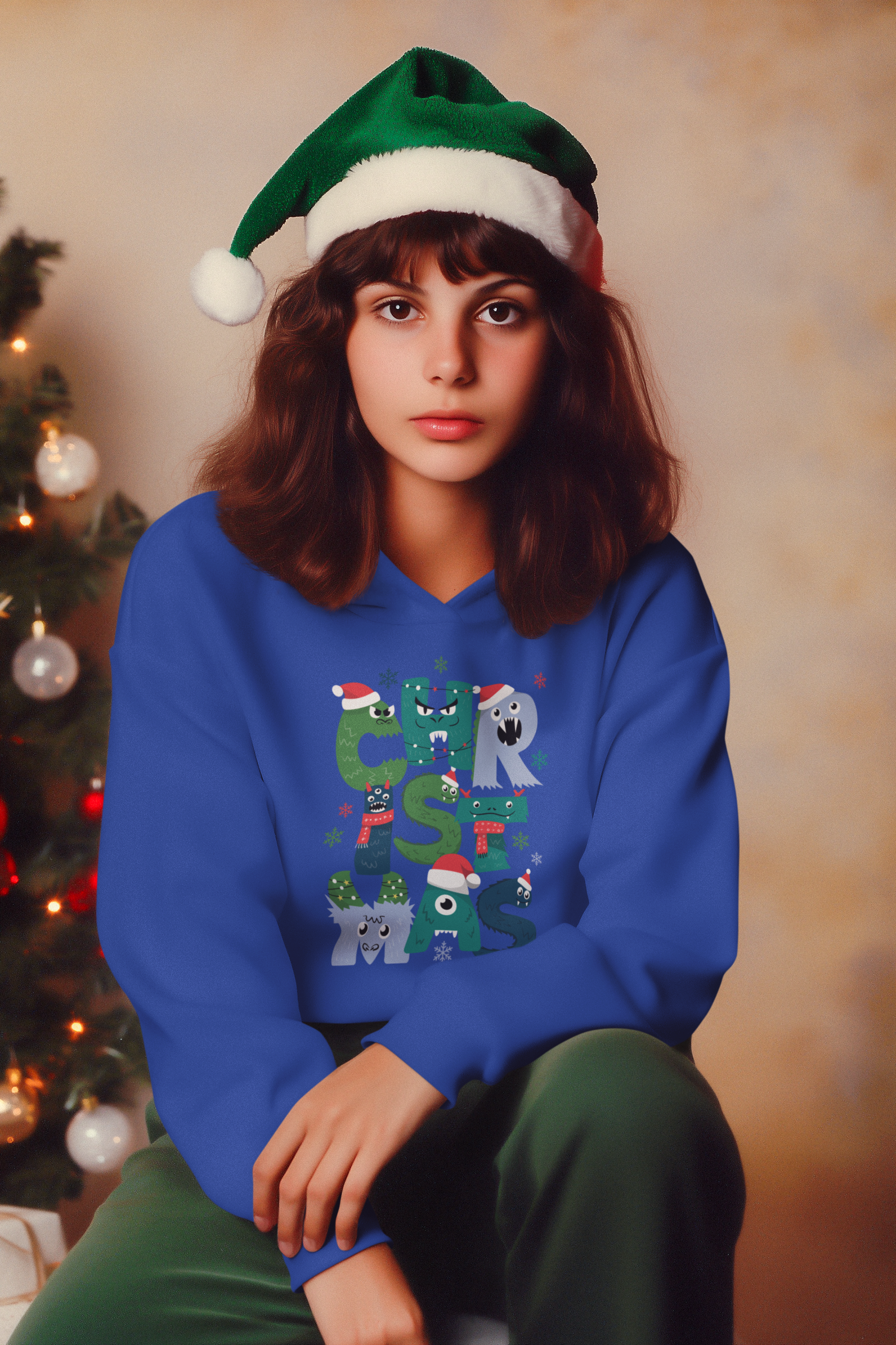Christmas Monsters Hoodie - Women's