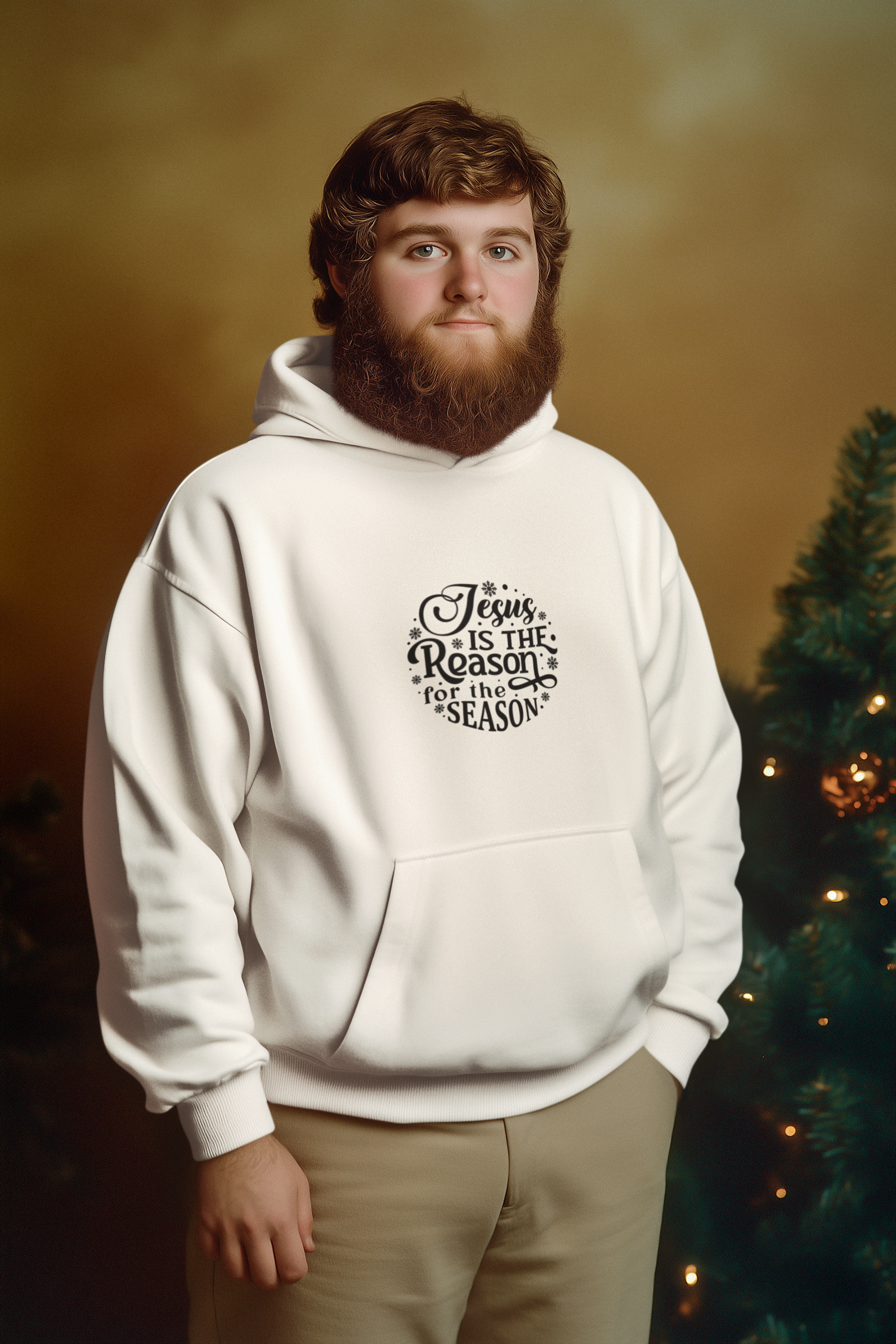 Jesus Is the Reason Christmas Hoodie - Men's