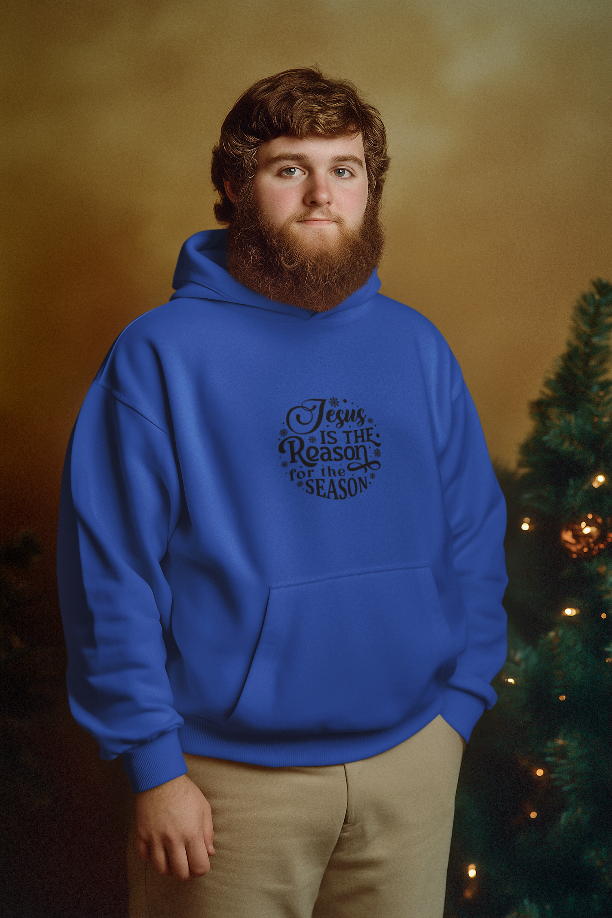 Jesus Is the Reason Christmas Hoodie - Men's
