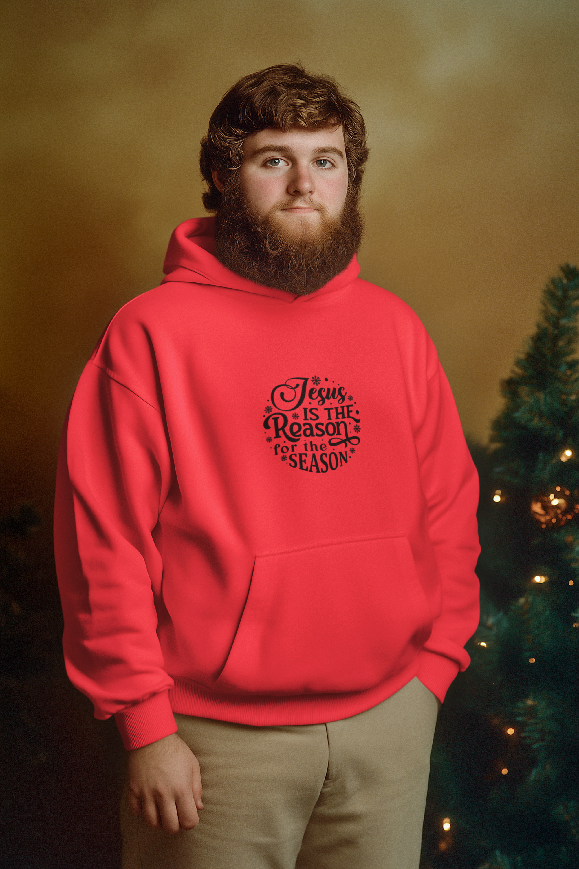 Jesus Is the Reason Christmas Hoodie - Men's