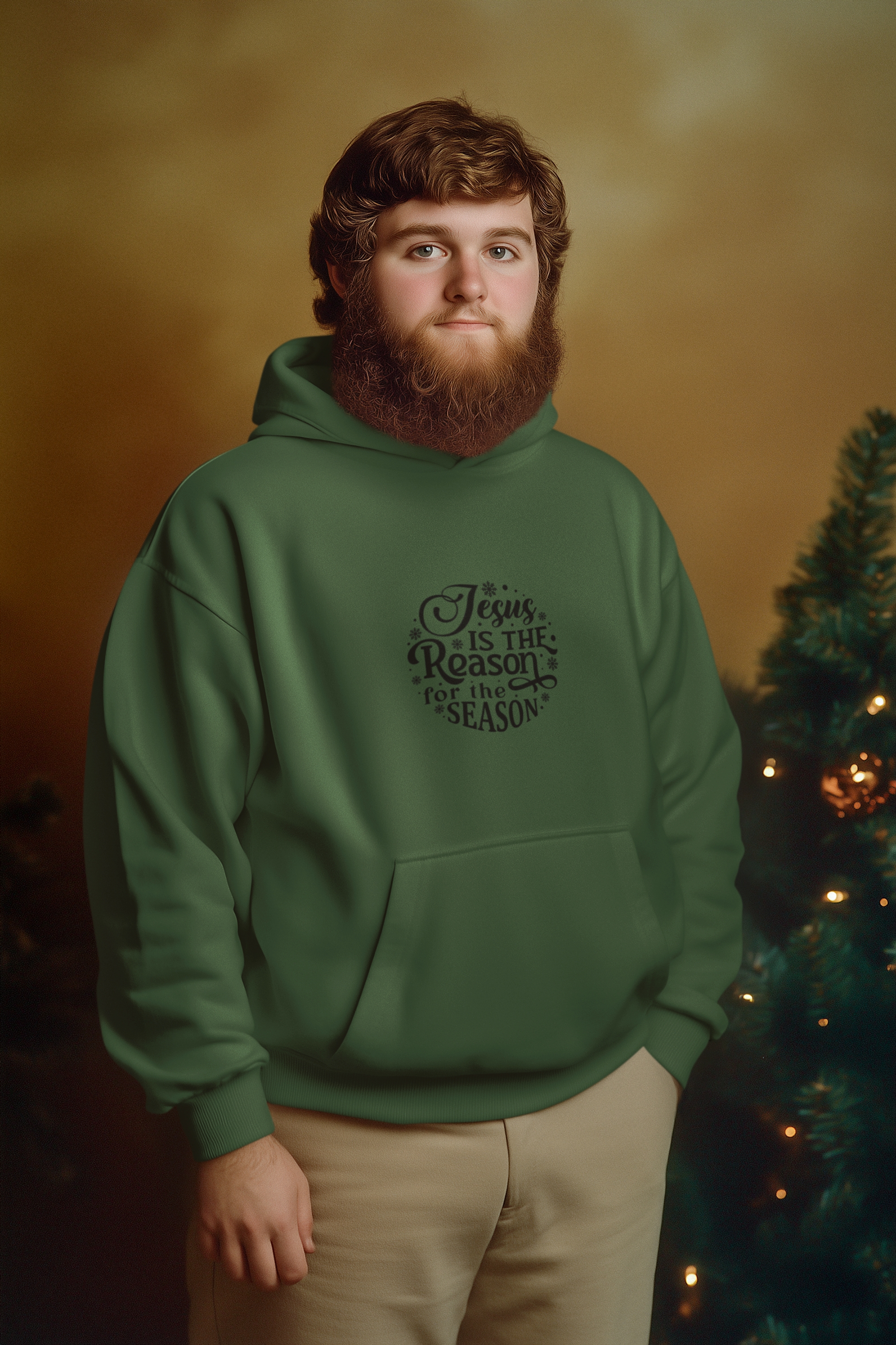 Jesus Is the Reason Christmas Hoodie - Men's