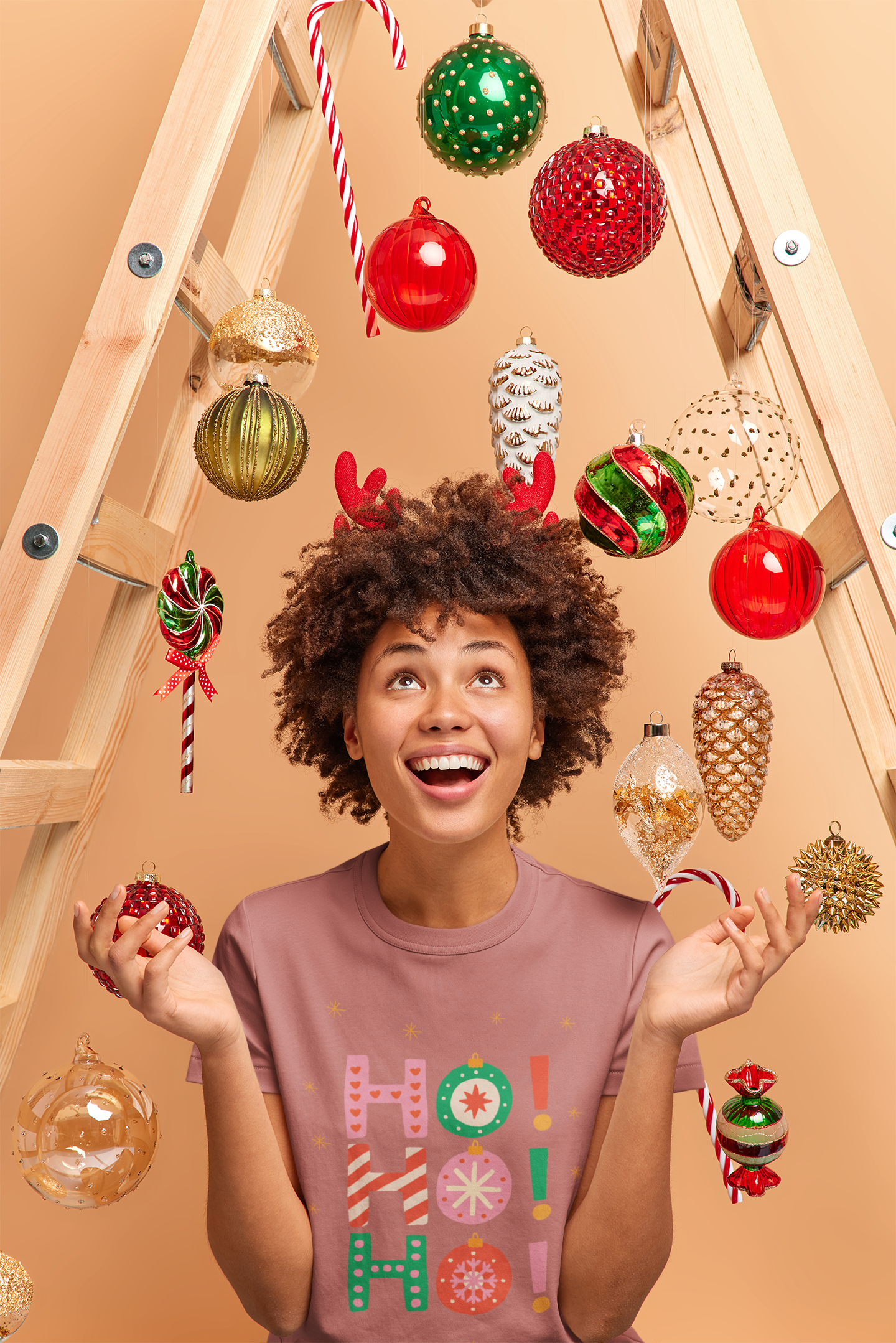 Ho Ho Ho Christmas Tee - Women's