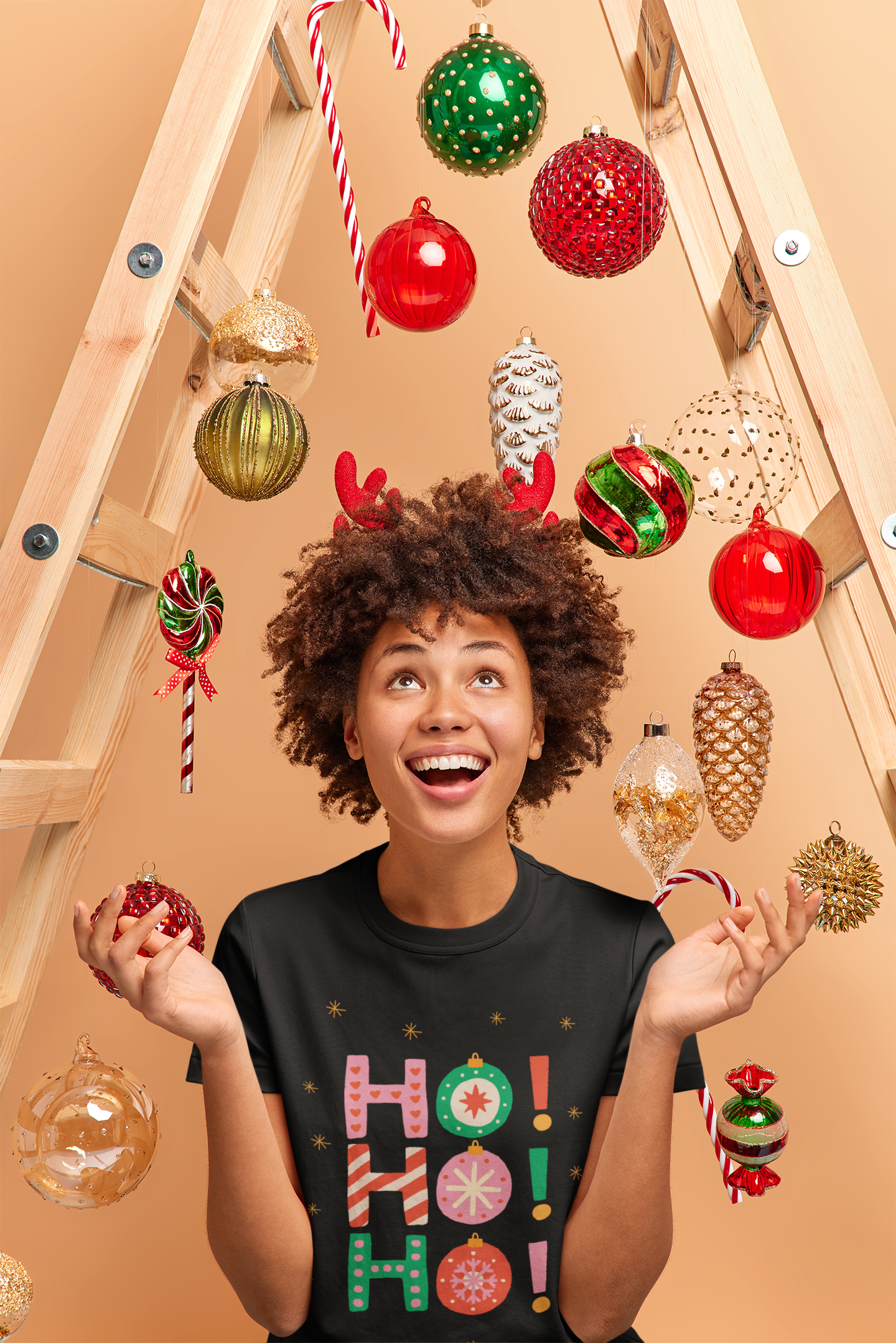 Ho Ho Ho Christmas Tee - Women's